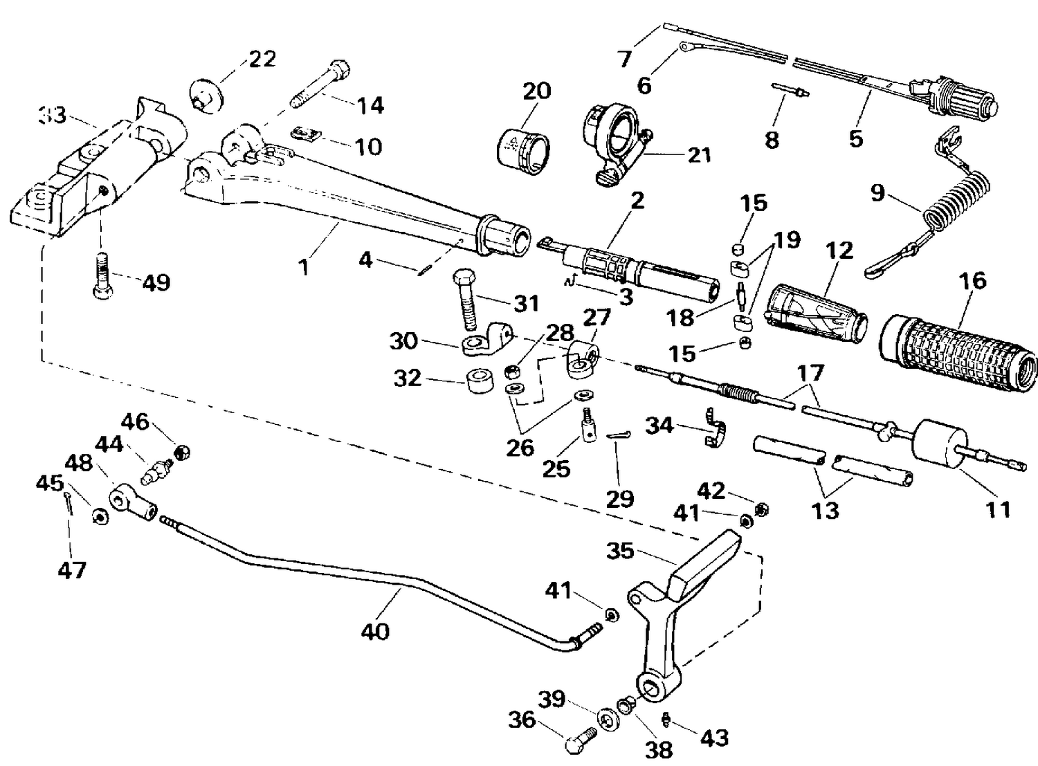 STEERING AND SHIFT HANDLE