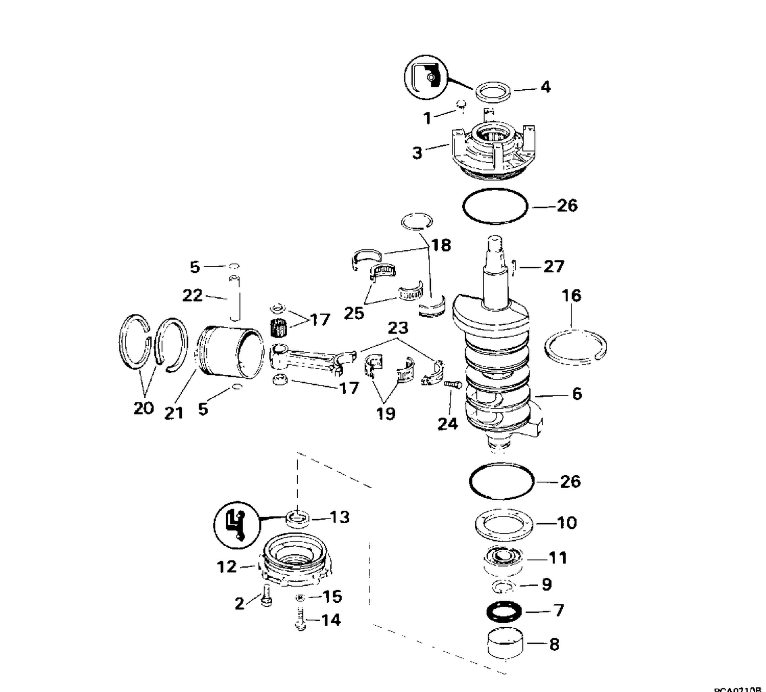 CRANKSHAFT & PISTON