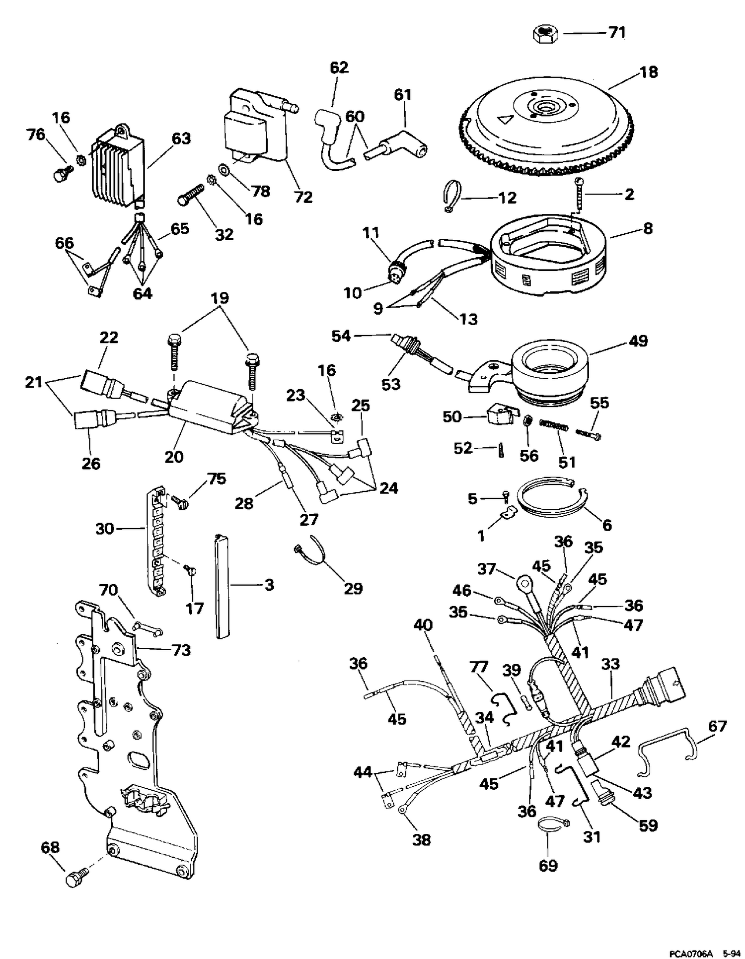 IGNITION SYSTEM - NON-VRO MODELS