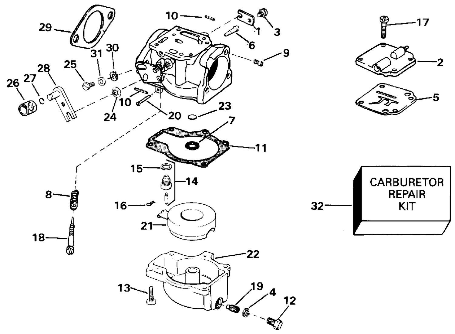 CARBURETOR - ALL 50 MODELS