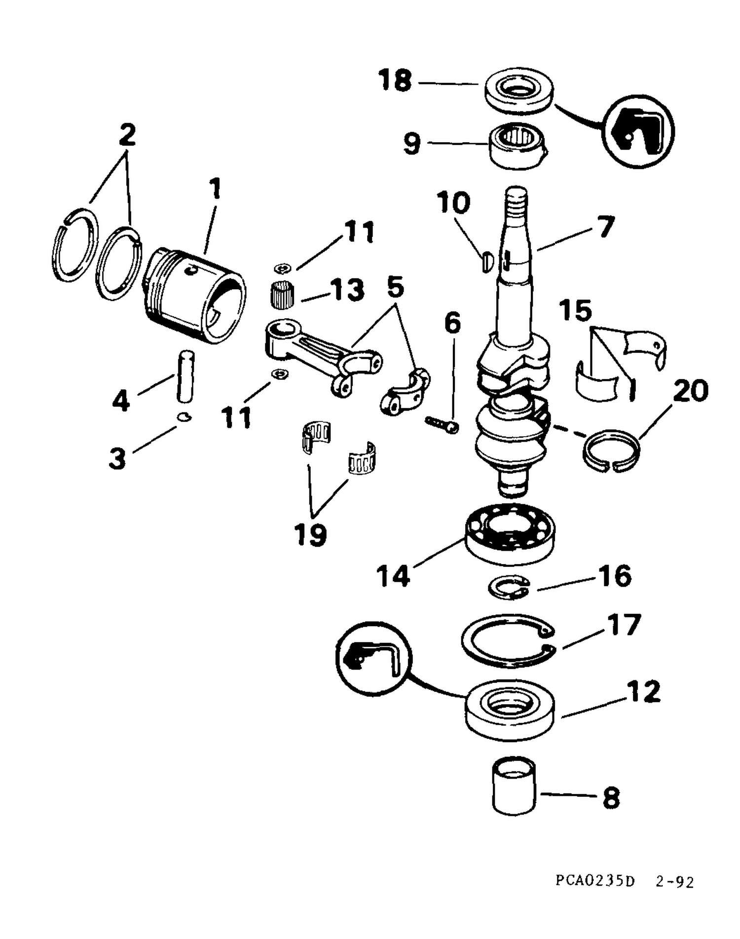 CRANKSHAFT & PISTON