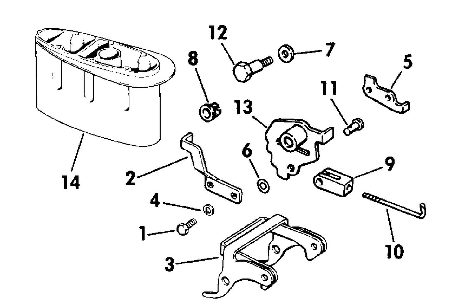 REVERSE THRUST KIT 9.9, 15 LONG MODELS ONLY