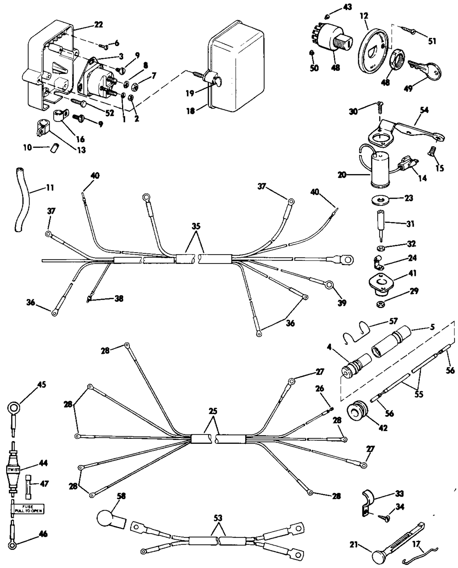 REMOTE STARTING KIT - 9.9, 15 TE