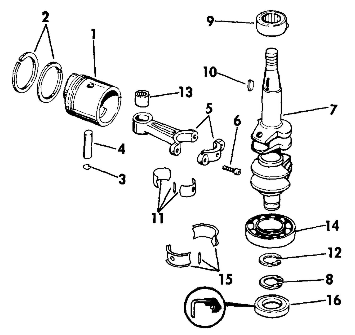 CRANKSHAFT & PISTON