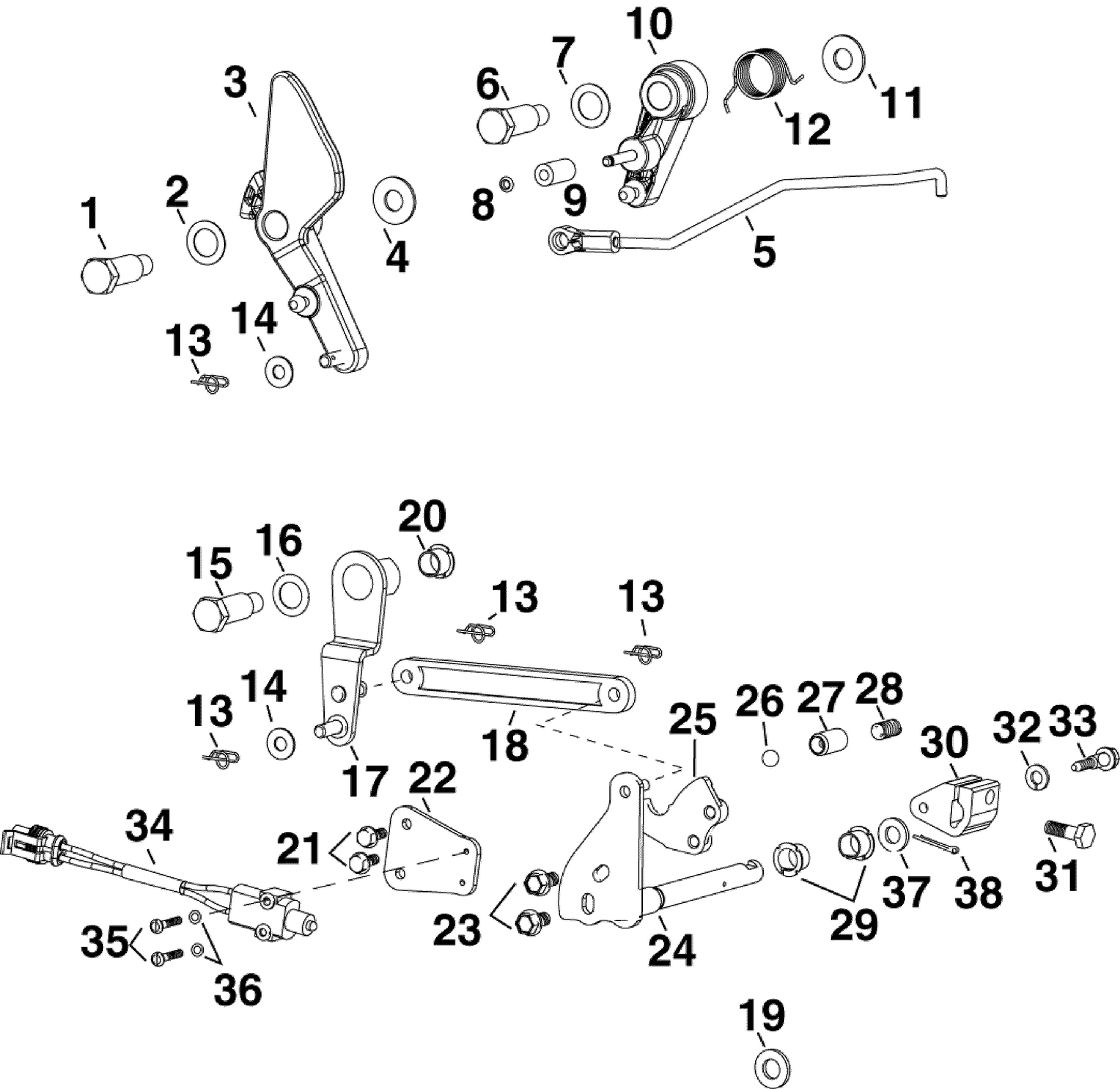 THROTTLE & SHIFT LINKAGE