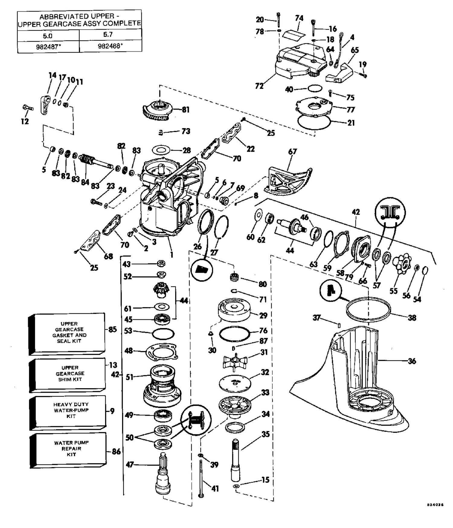 UPPER GEARCASE GROUP