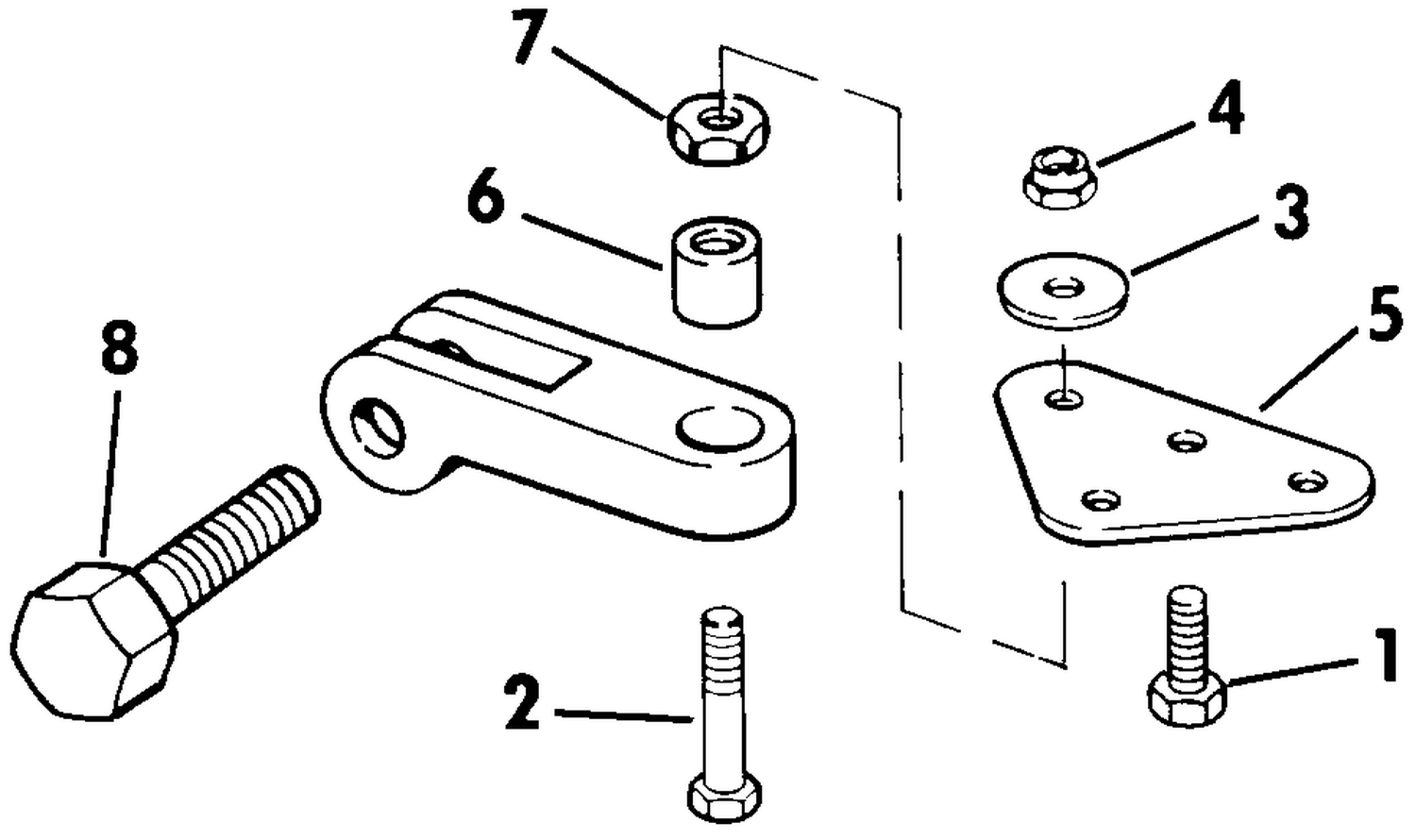 DUAL CABLE STEERING KIT - OPPOSITE ENTRY 60 THRU V6