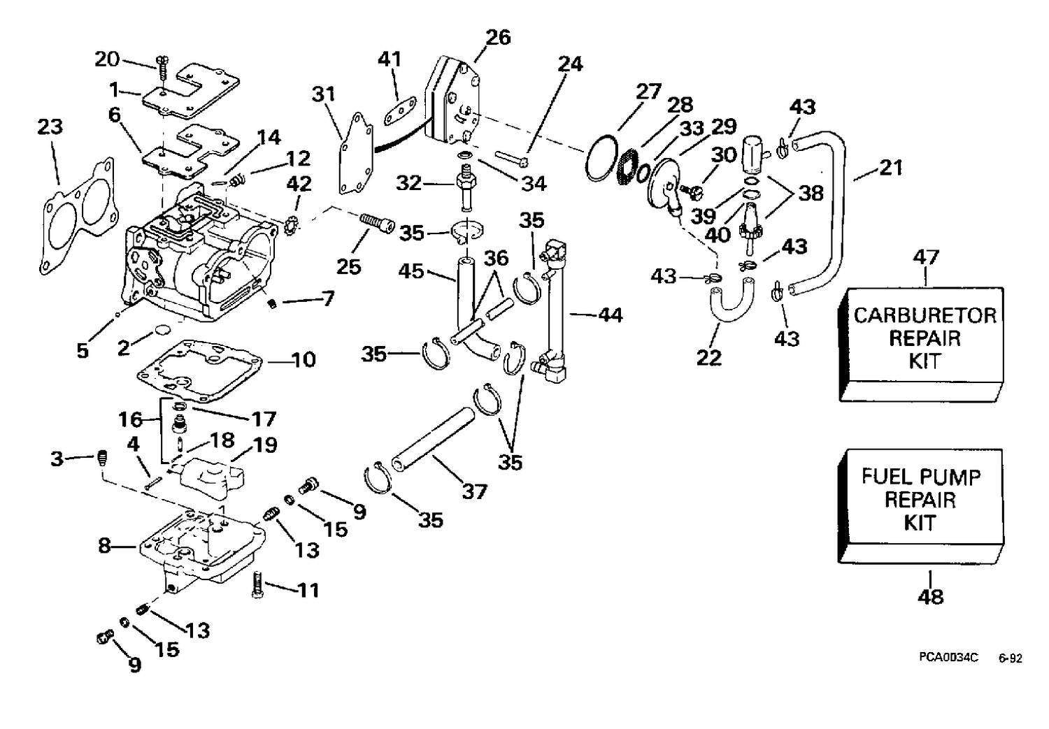 CARBURETOR, FUEL PUMP & FILTER
