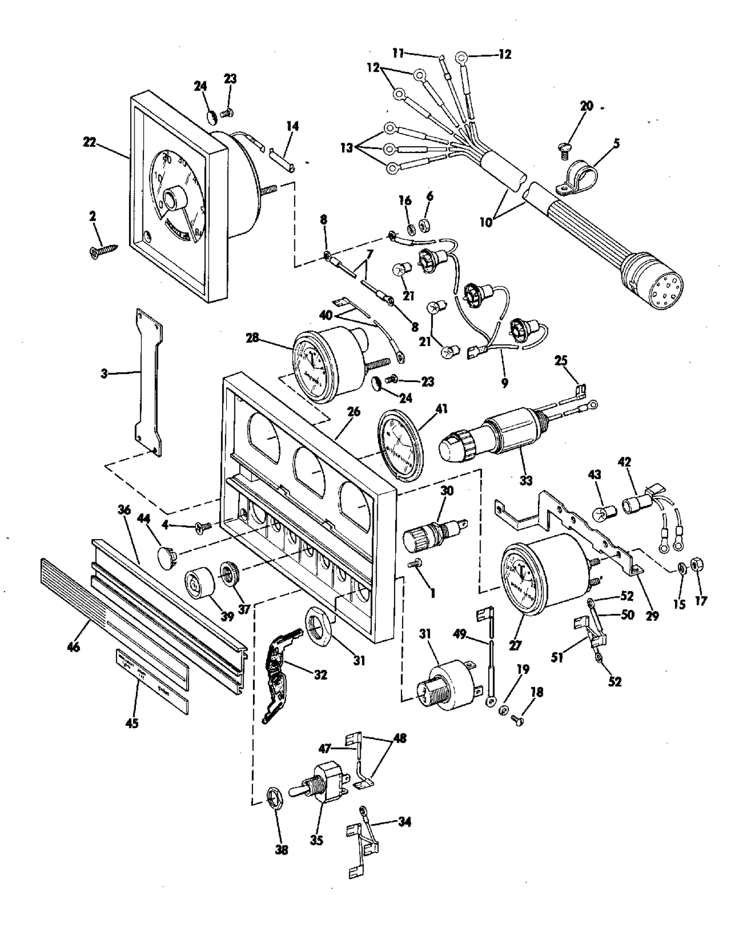 INSTRUMENT AND PANEL ASSEMBLY OPTIONAL ITEM-ALL MODELS