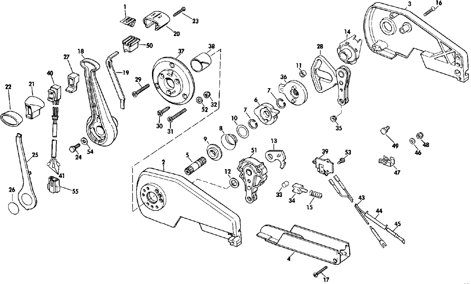 REMOTE CONTROL ASSEMBLY - CONCEALED SIDE MOUNT