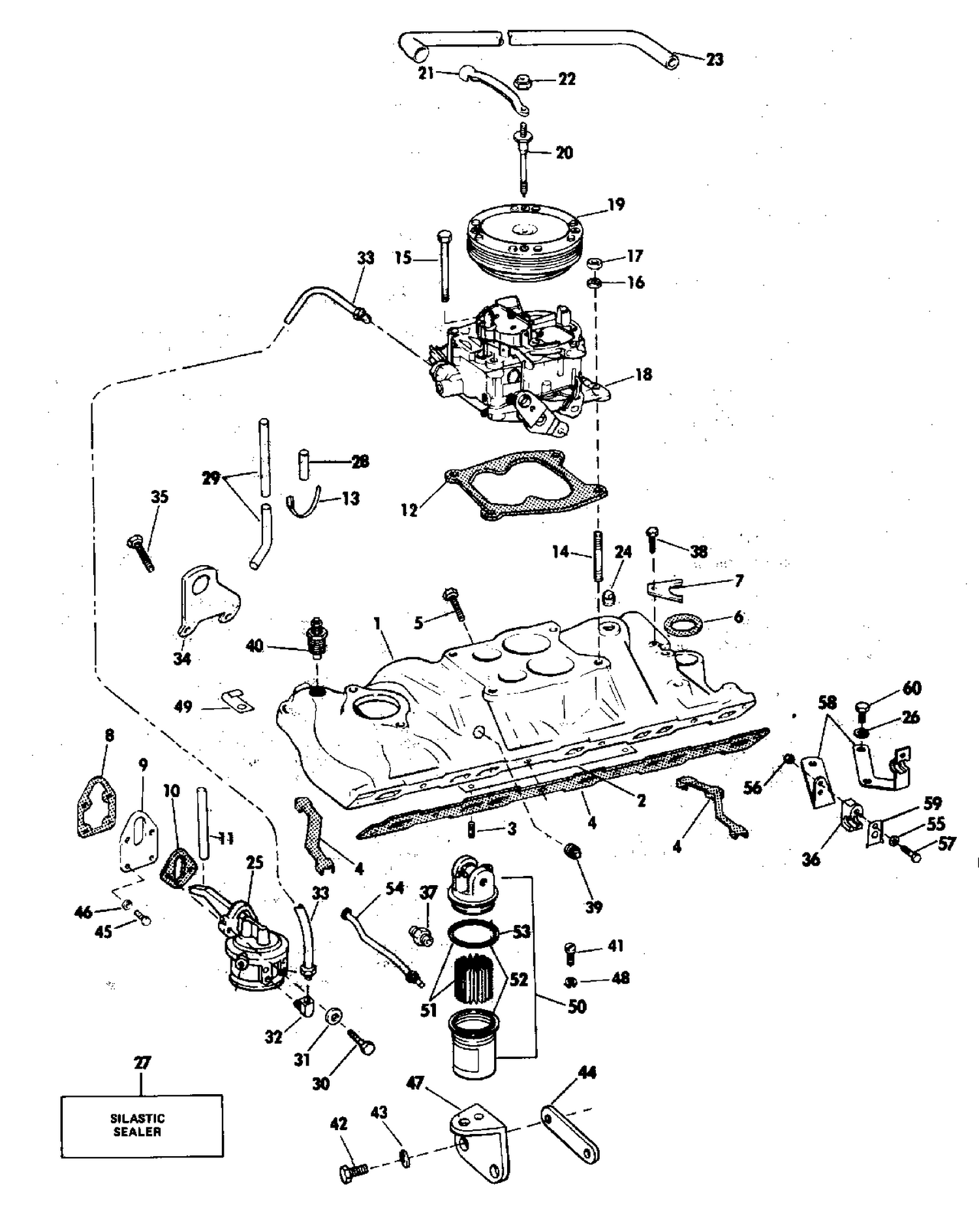 INTAKE MANIFOLD GROUP 200-230-260 MODELS