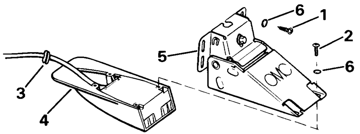 TRANSDUCER - TRANSOM MOUNT - KICK-UP