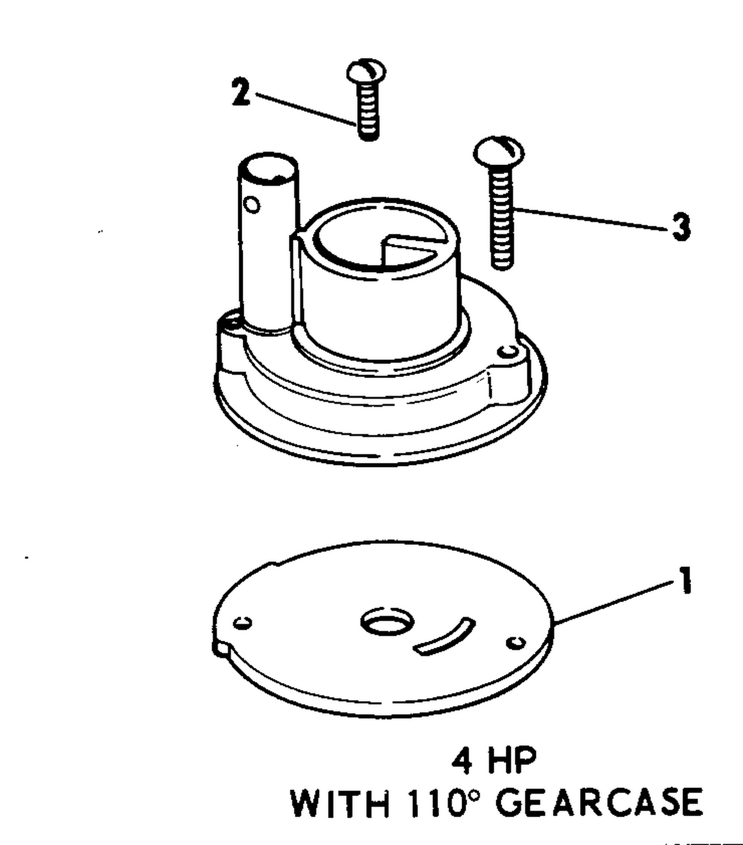 CHROME PUMP KITS 4 H.P. w/11O deg GEARCASE