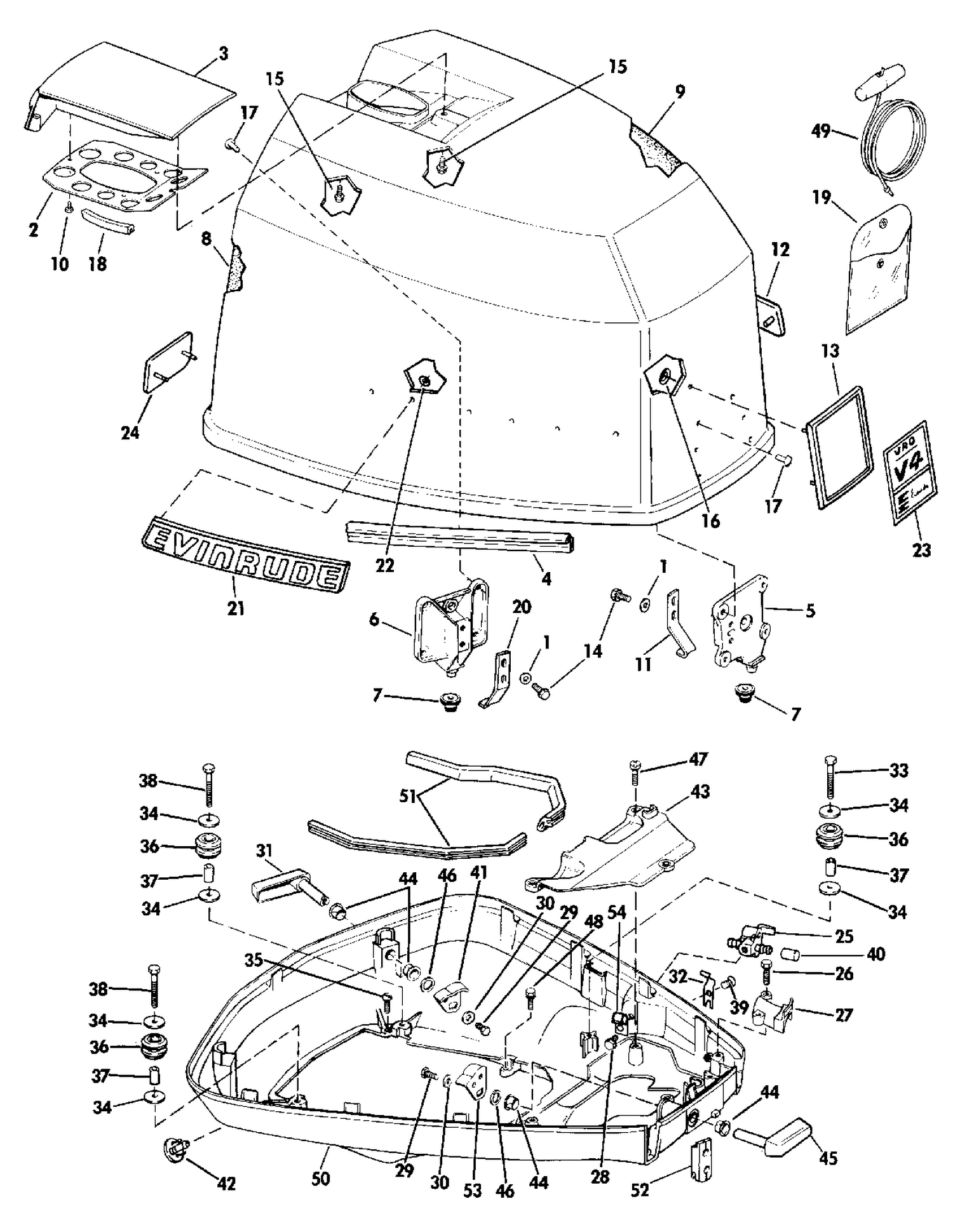 ENGINE COVER - EVINRUDE