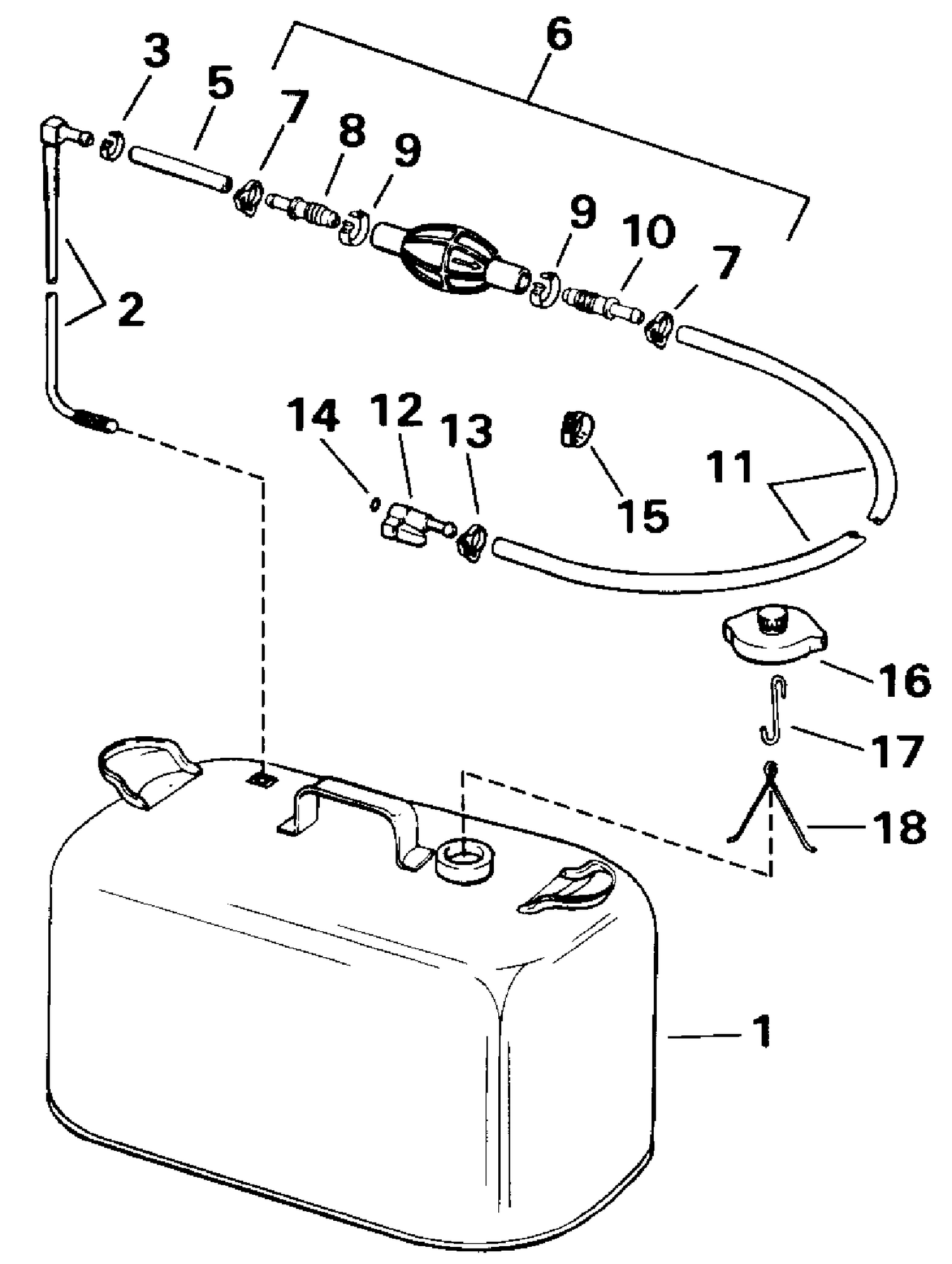 FUEL TANK WITHOUT GAUGE