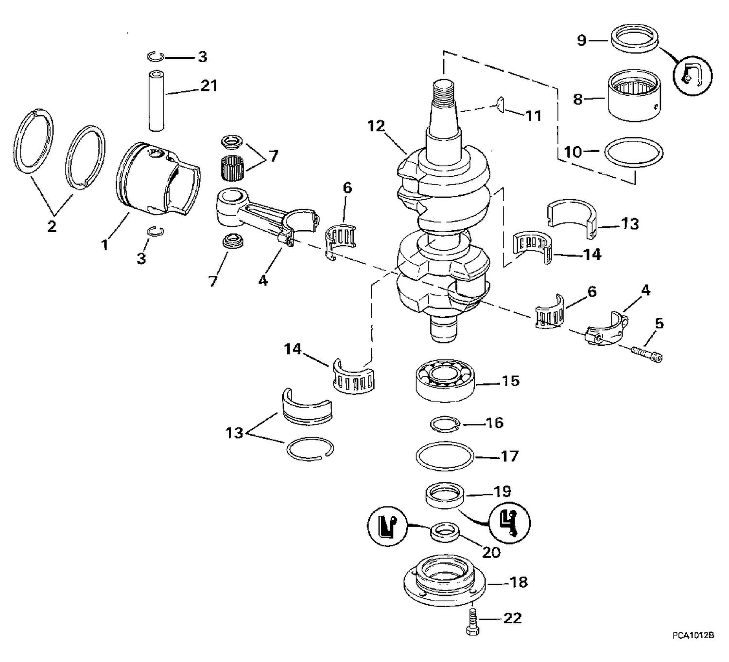 CRANKSHAFT & PISTON