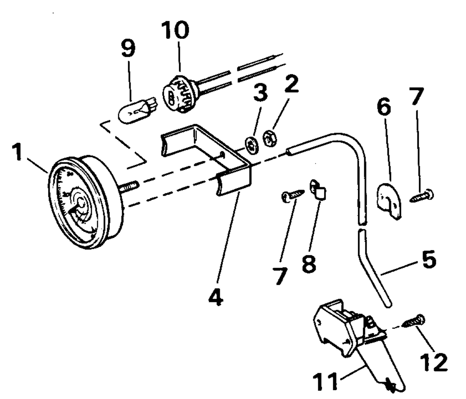 SPEEDOMETER KIT-FLUSH MOUNT