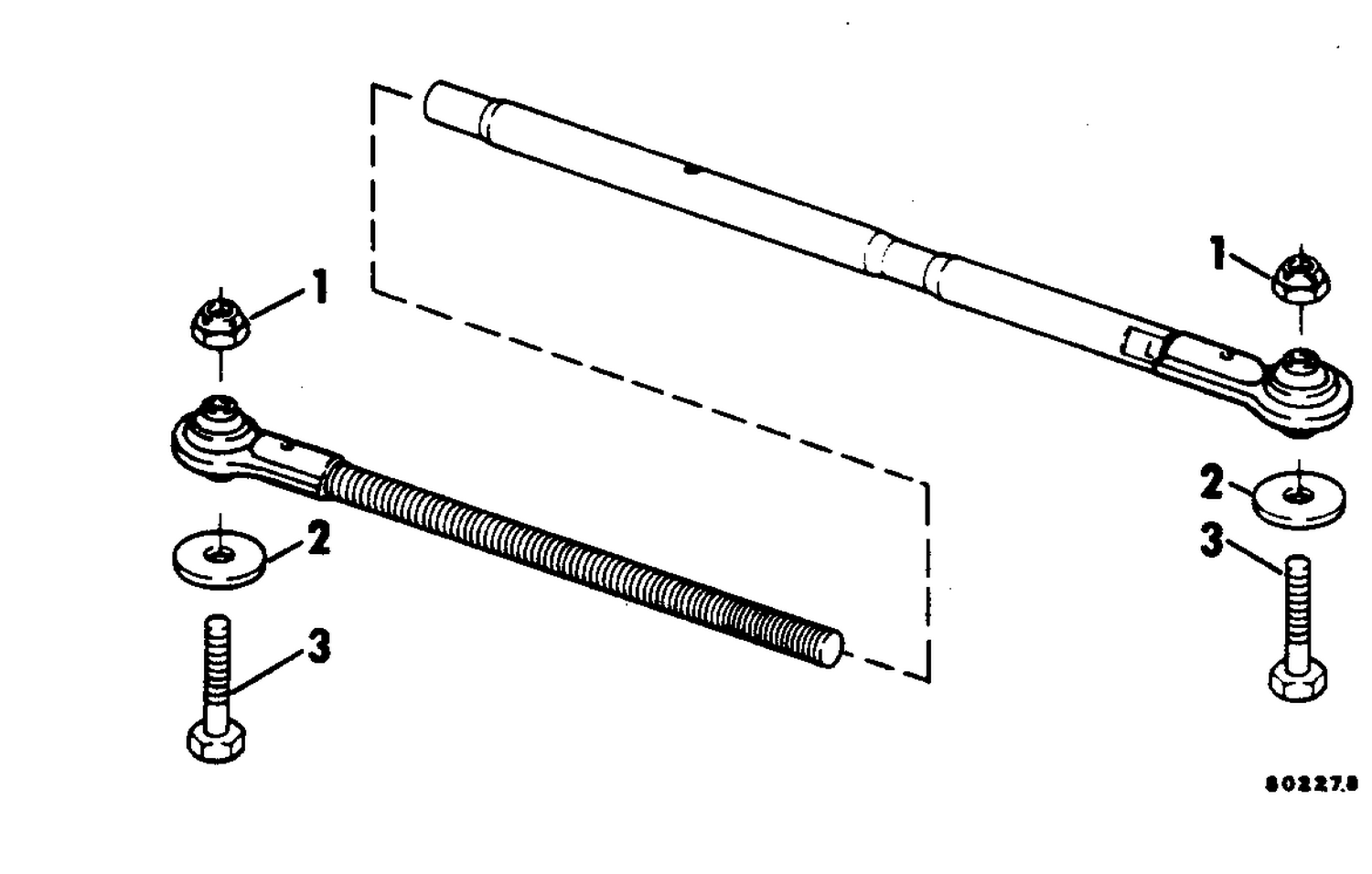 ADJUSTABLE TIE BAR KIT 70 THRY V-6 DUAL ENGINE