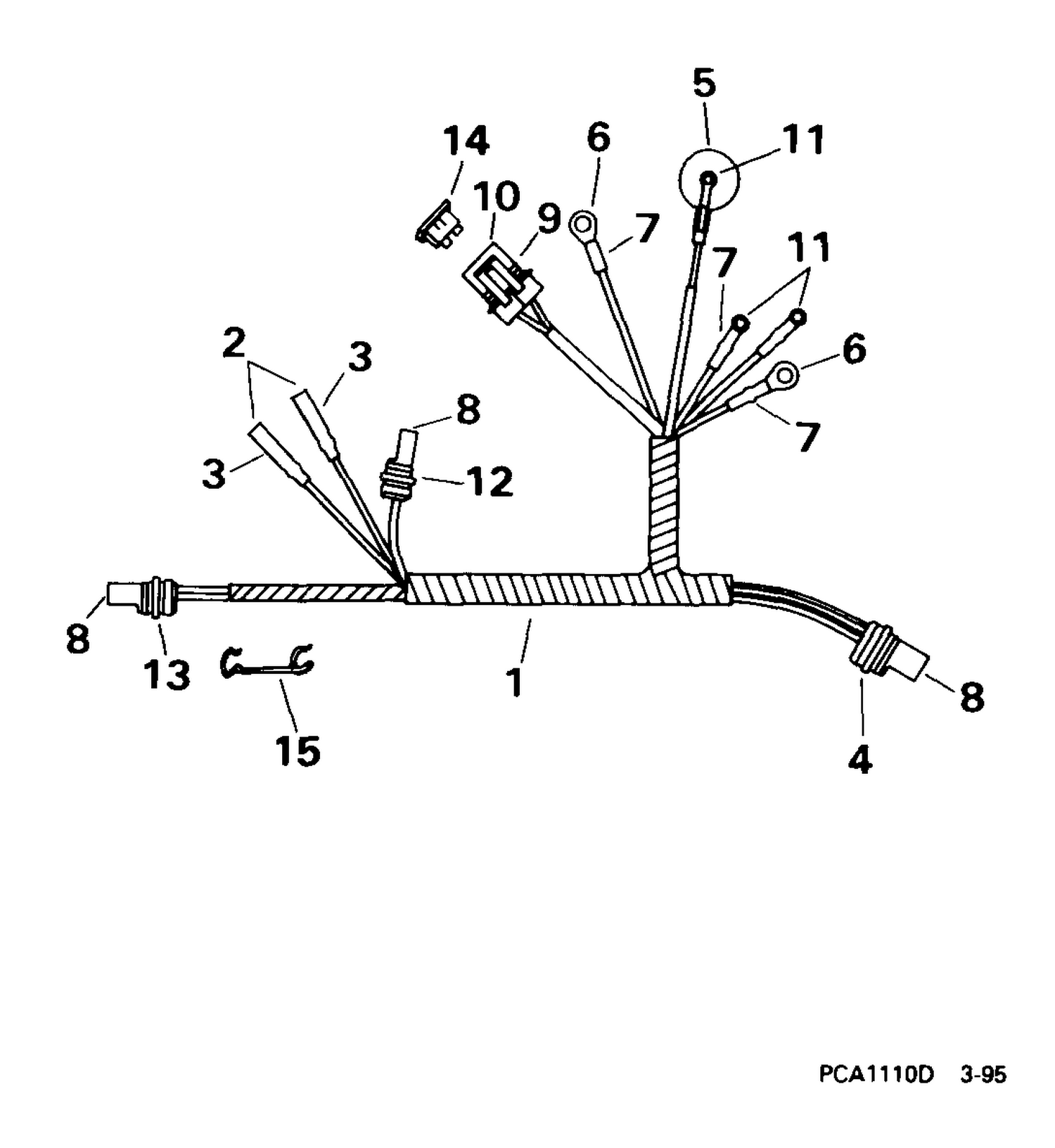 MOTOR CABLE -- TE MODELS