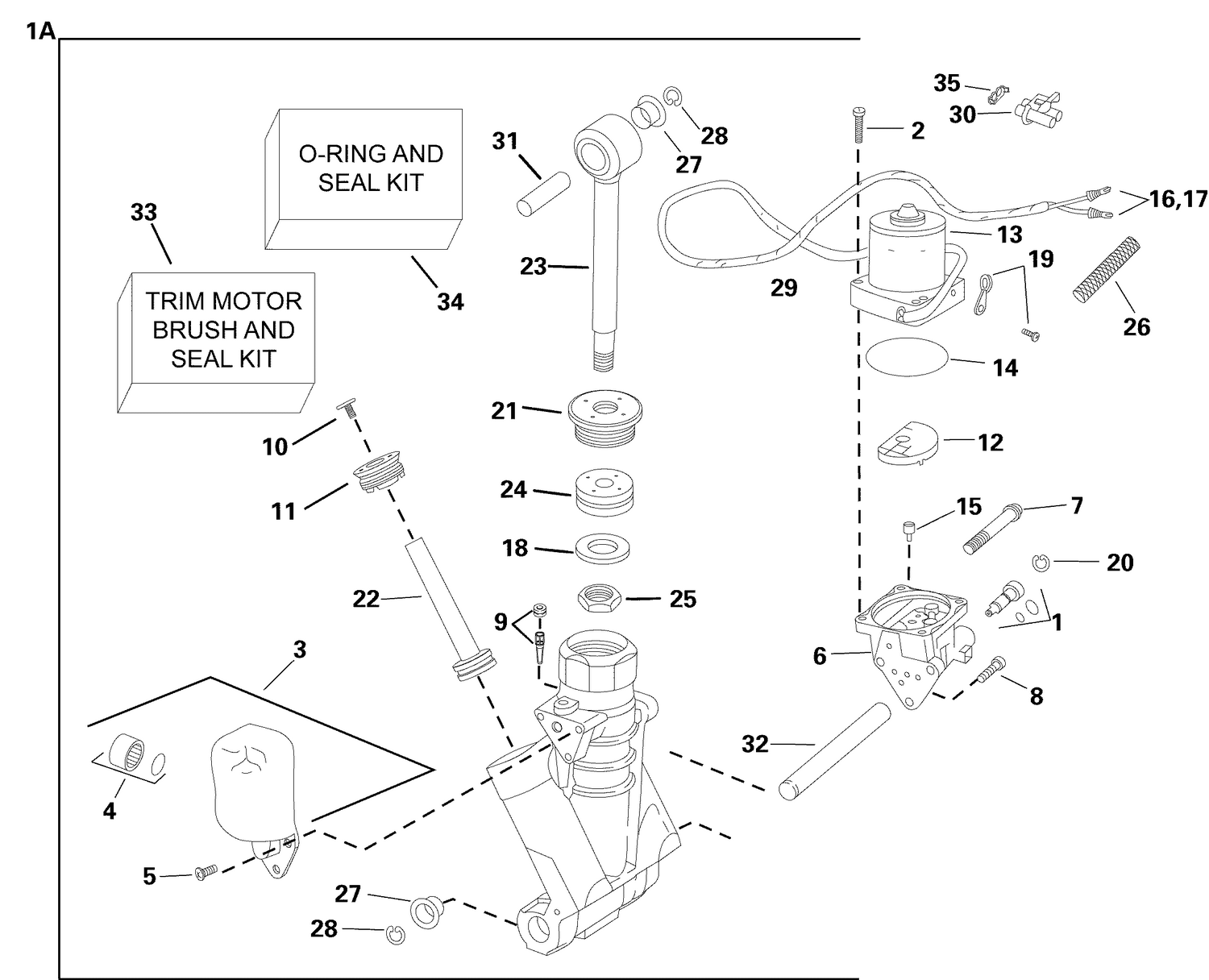 TRIM & TILT ASSEMBLY