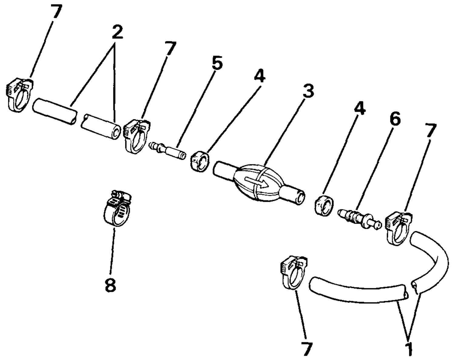 PRIMER BULB & HOSE KIT - 3/8 IN. I.D. HOSE