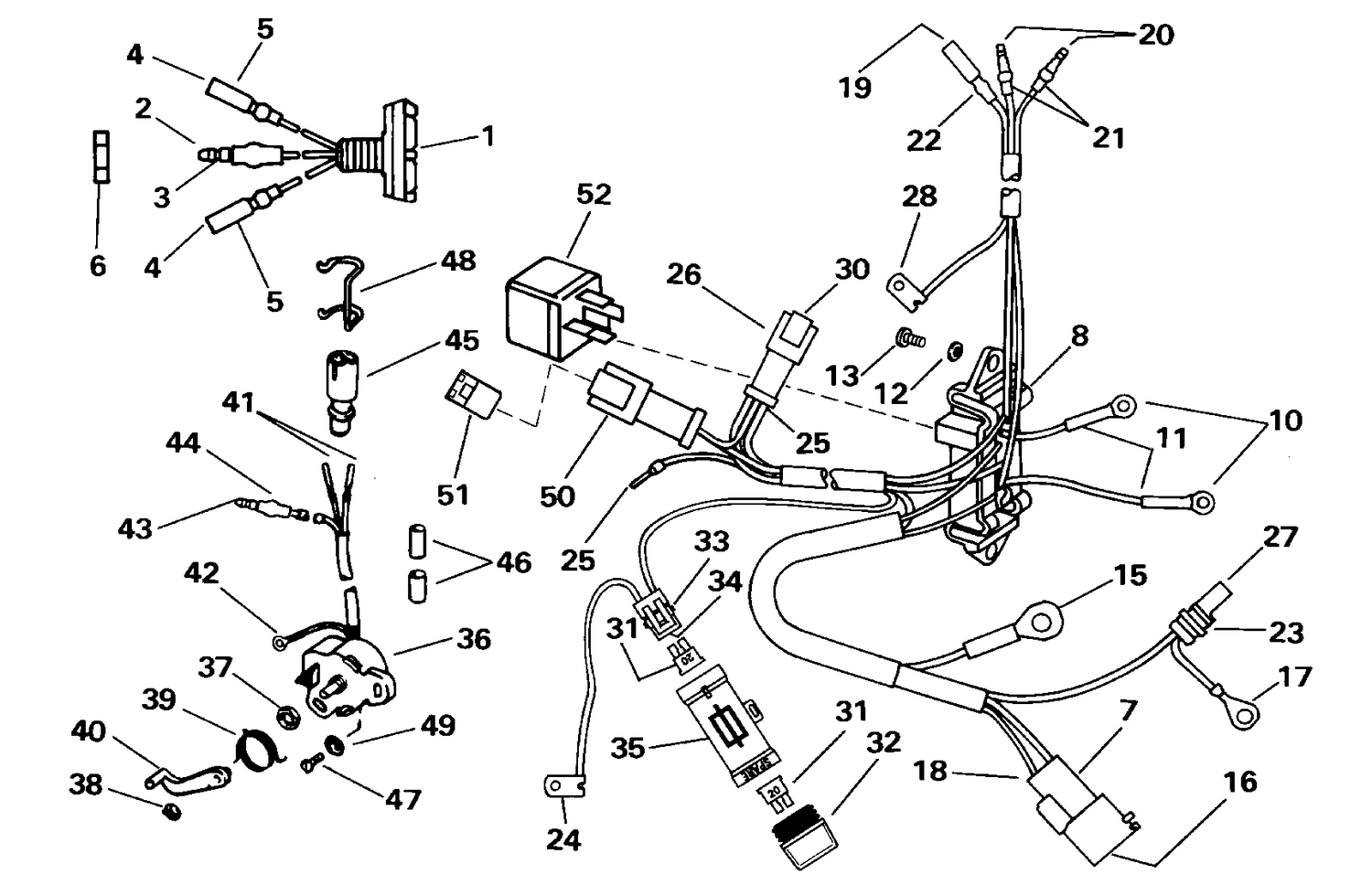 POWER TRIM/TILT ELECTRICAL - 65 MODELS - Z