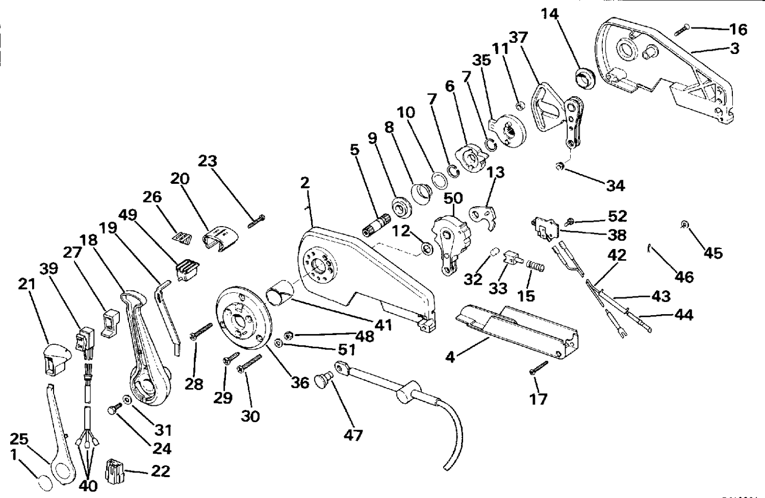 REMOTE CONTROL ASSEMBLY - CONCEALED SIDE MOUNT P/N 174280
