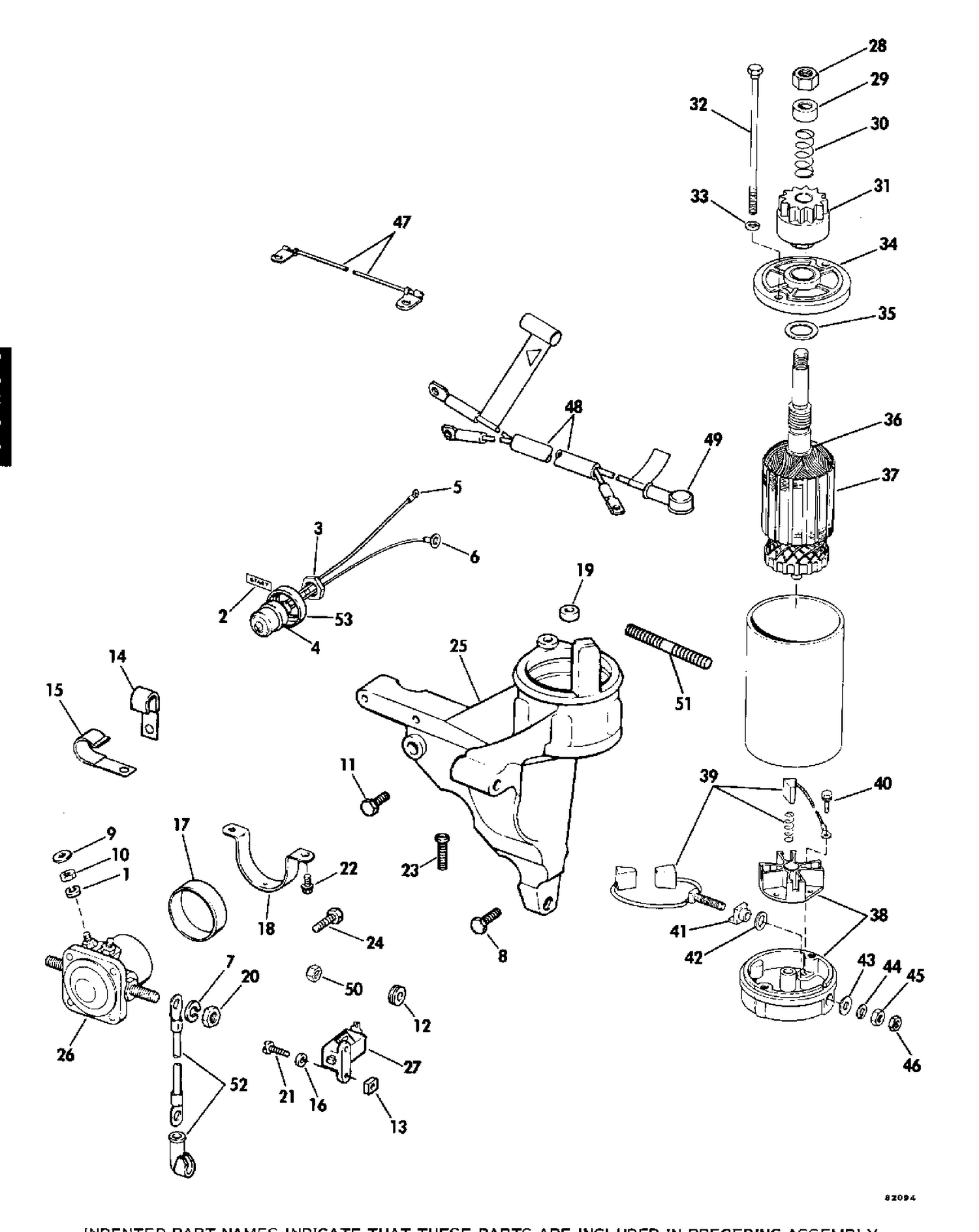 ELECTRIC STARTING KIT 25 - 35