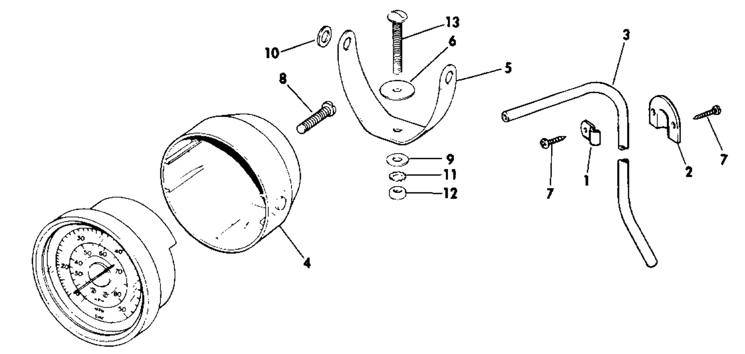 SPEEDOMETER KIT - POD MOUNT