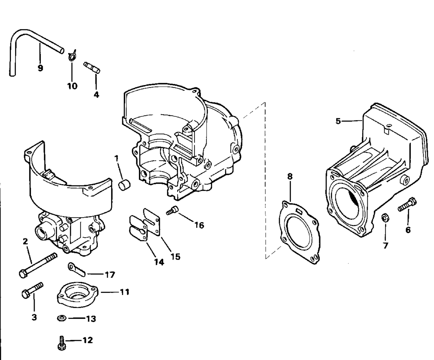 CYLINDER & CRANKCASE, REED VALVE
