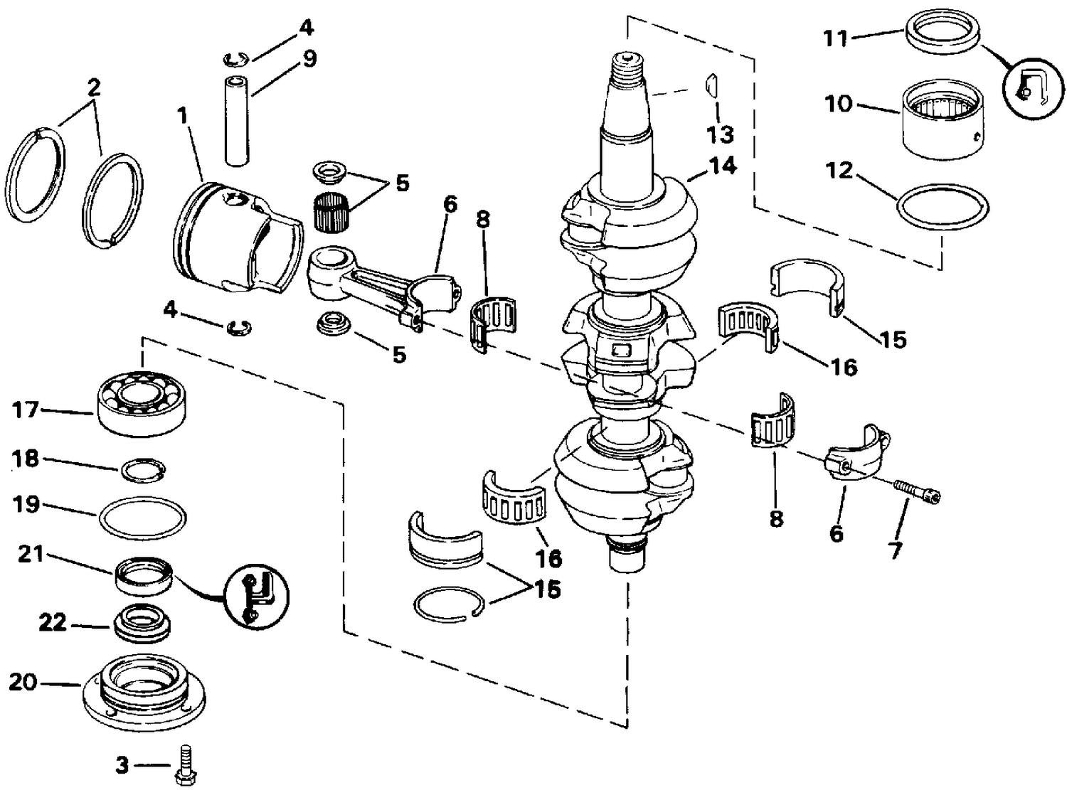 CRANKSHAFT & PISTON