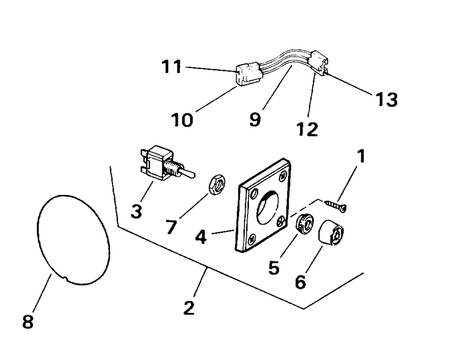 TRIM/TILT SWITCH CONVERSION KIT P/N 174752