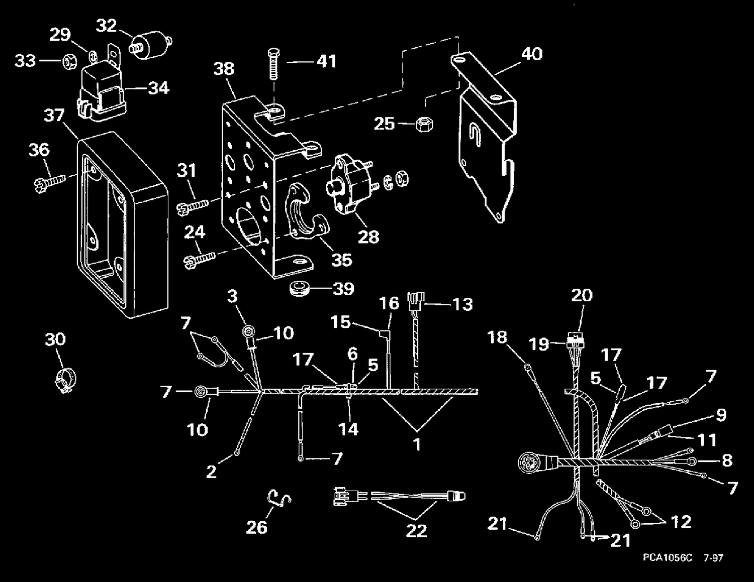 WIRE HARNESS, BRACKET & SOLENOID