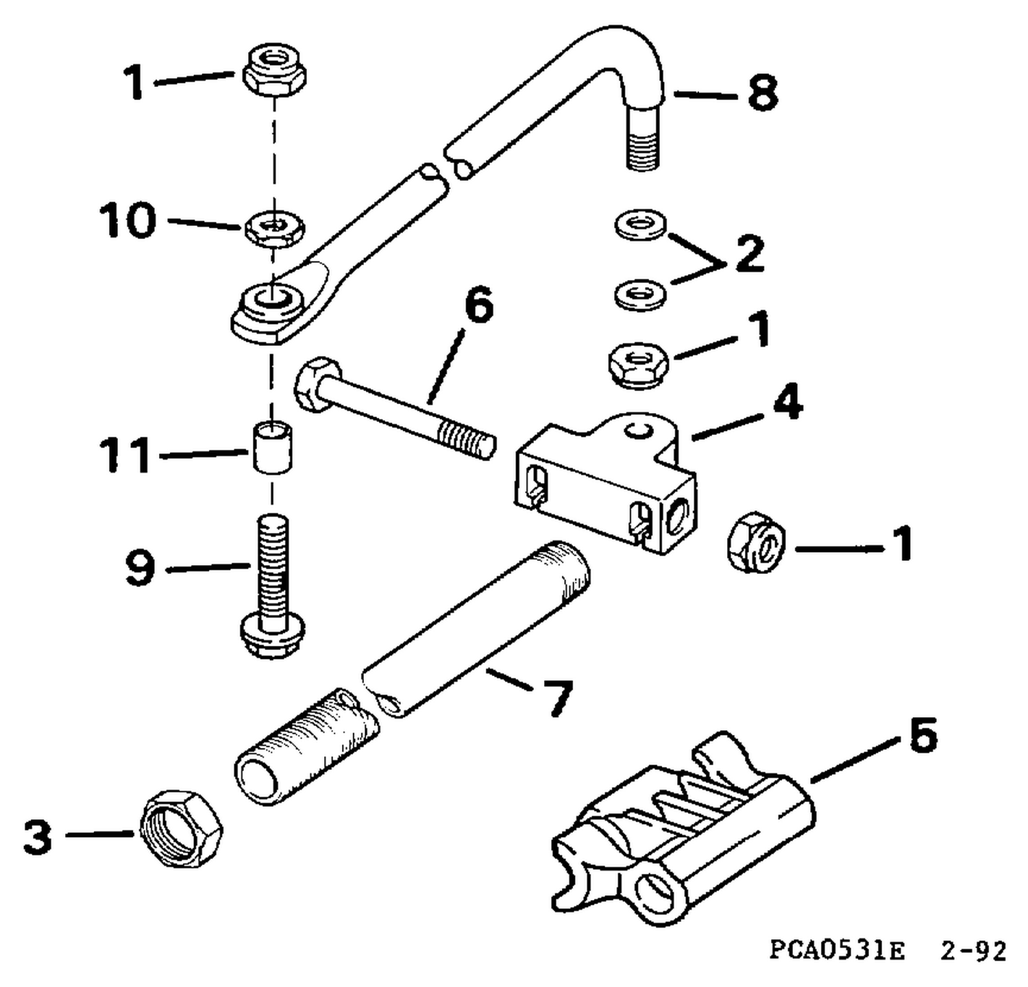 DUAL CBL STEERING CONN. KIT-PARALLEL-3-CYL MANUAL TILT & V8