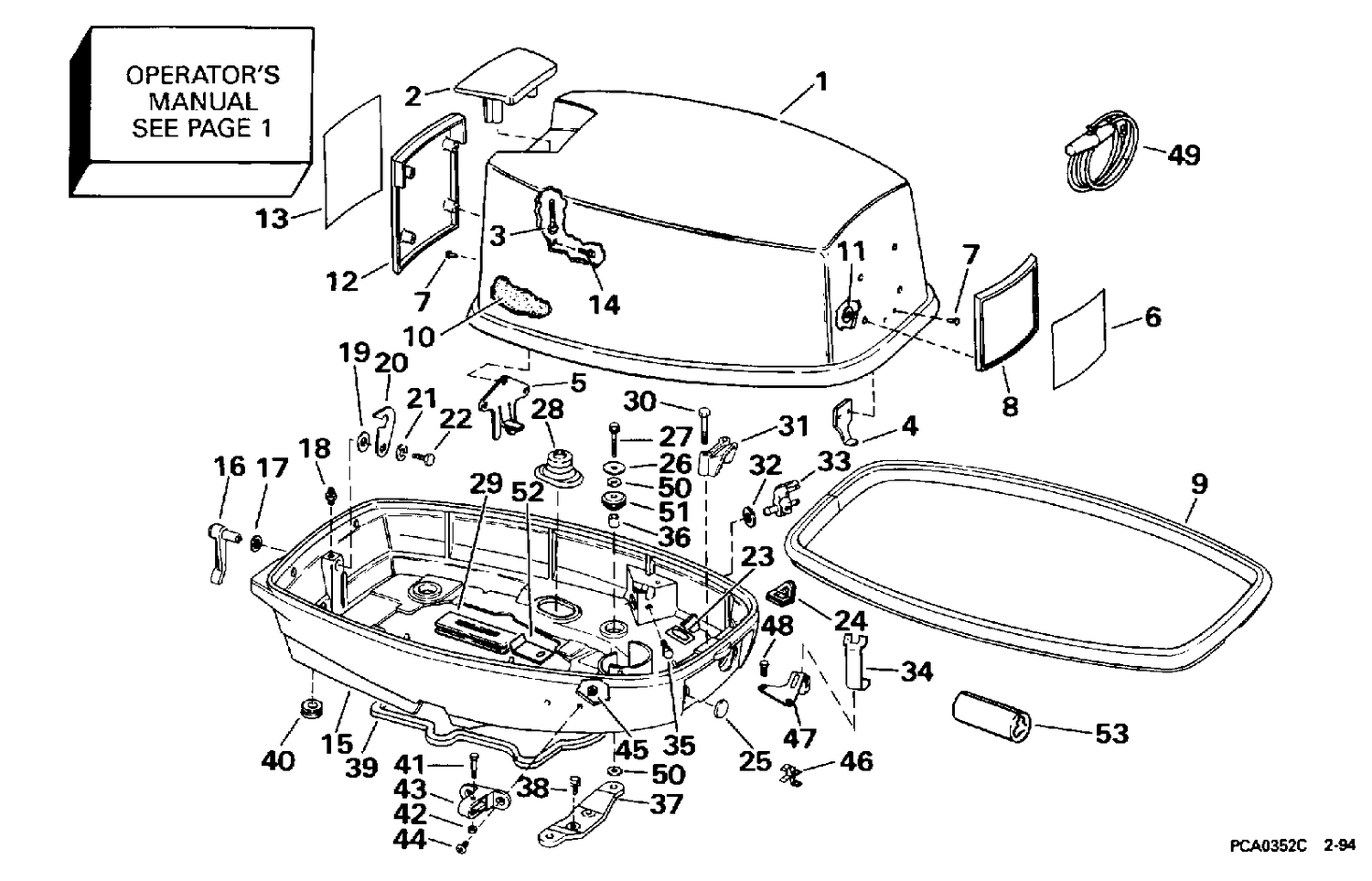 ENGINE COVER - JOHNSON