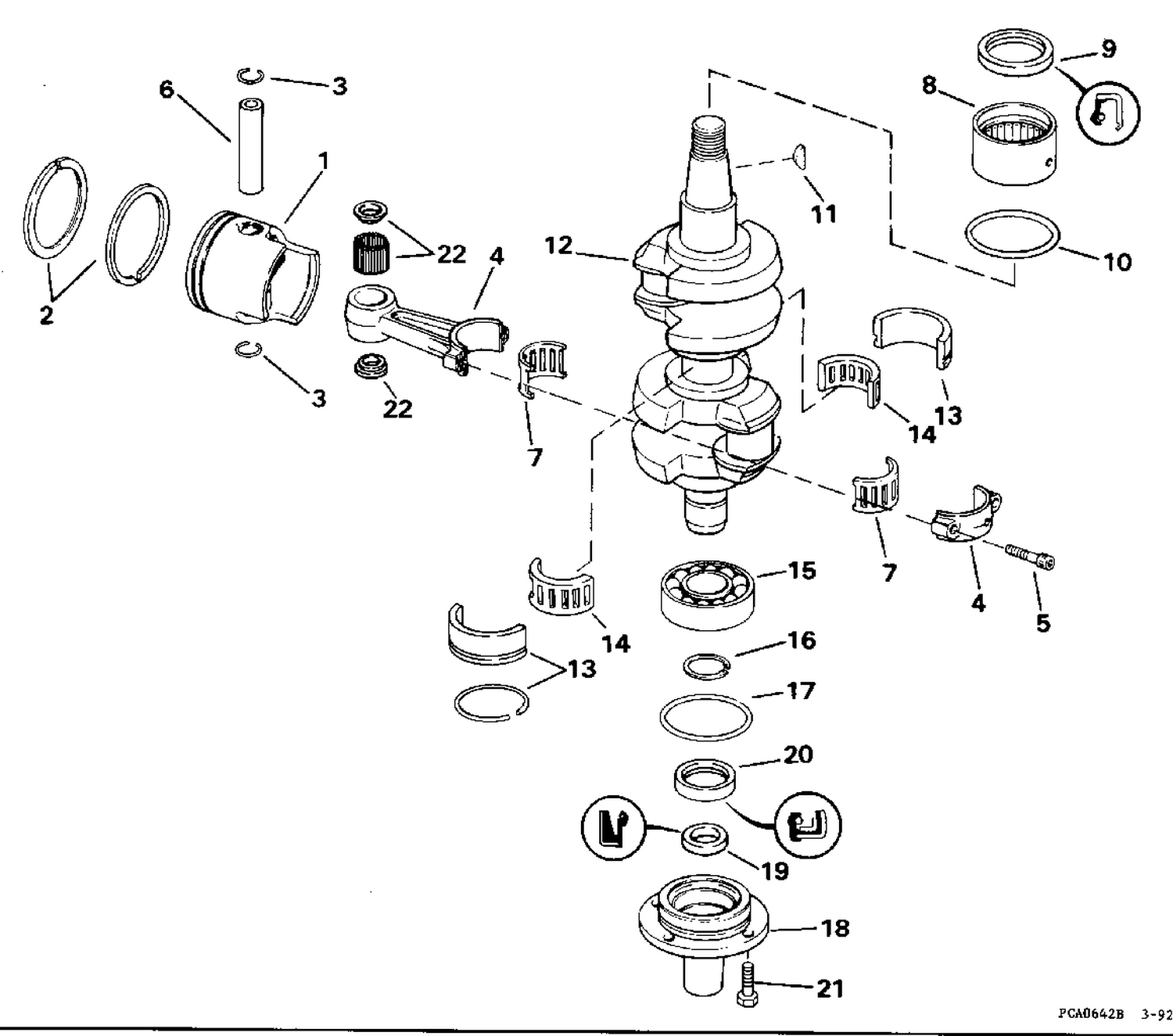 CRANKSHAFT & PISTON