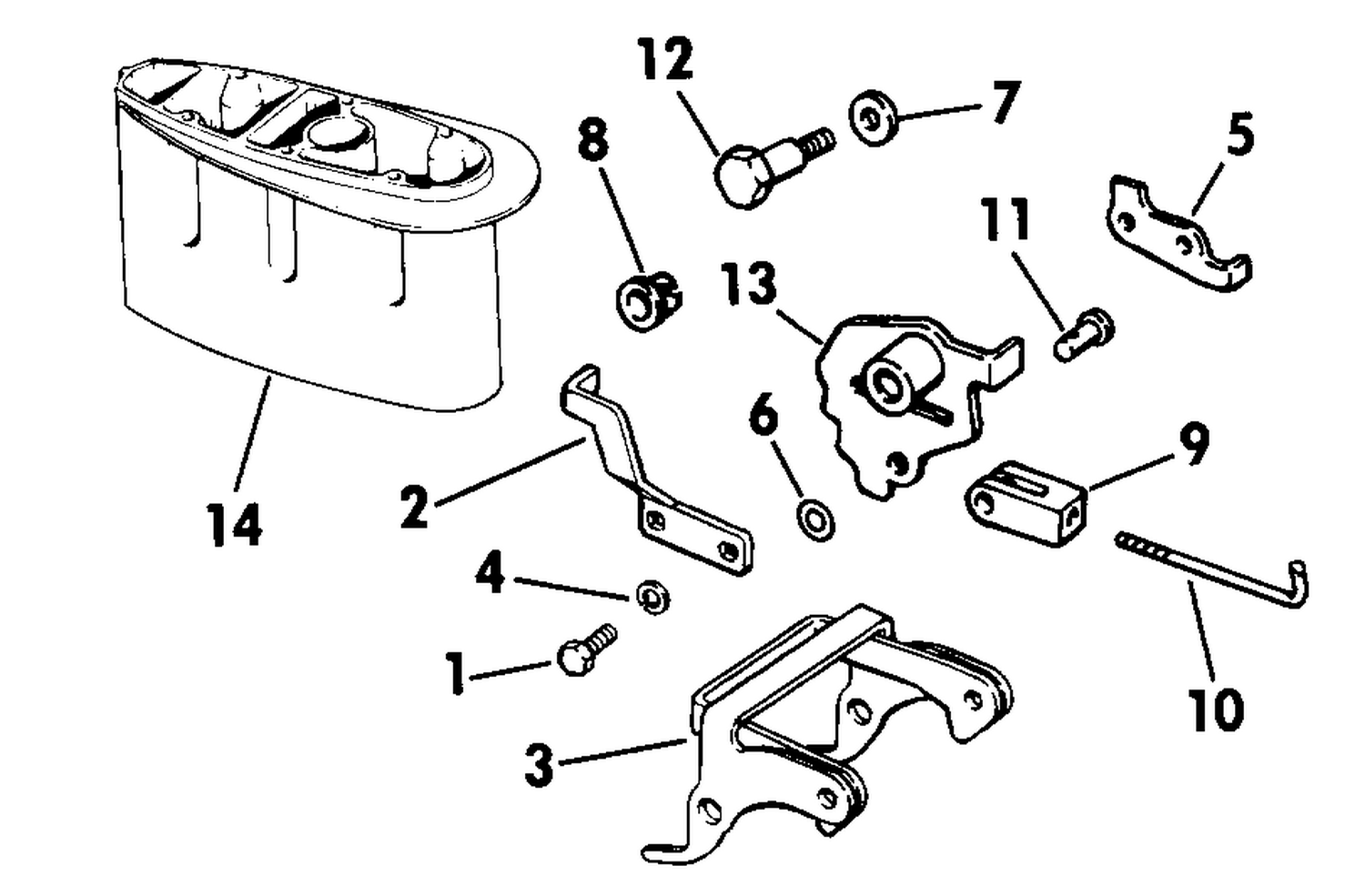 REVERSE THRUST KIT 9.9, 15 LONG MODELS ONLY