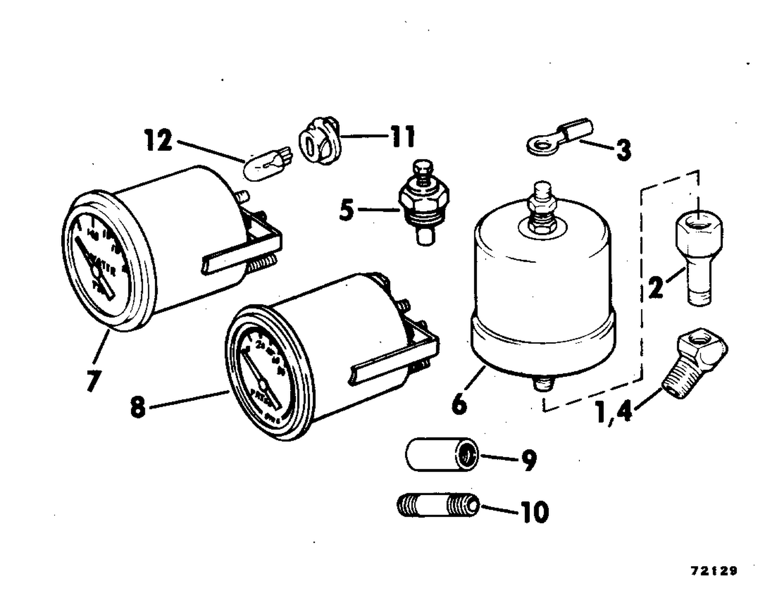 OIL PRESSURE-WATER TEMP GAUGE KIT