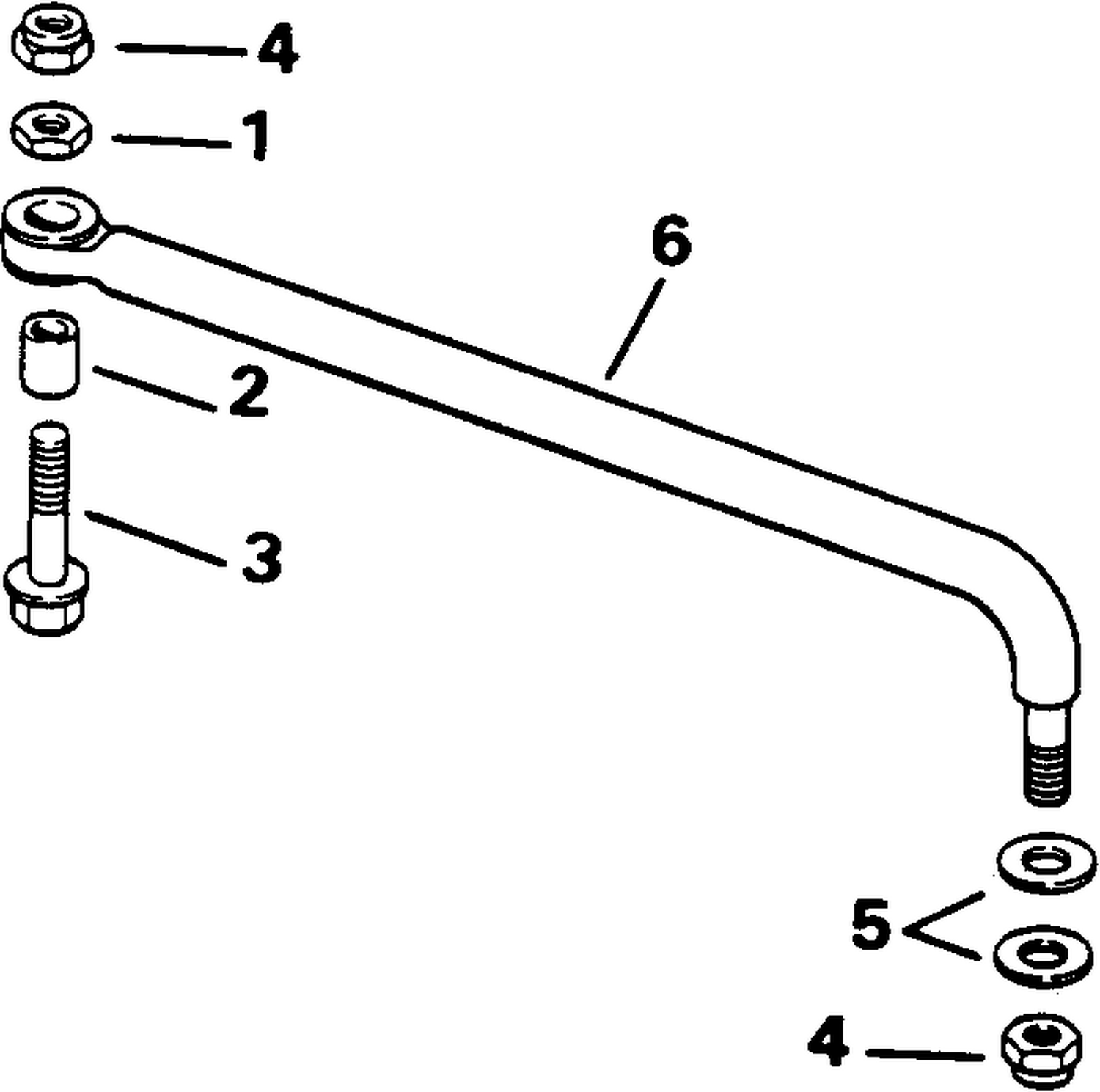STEERING LINK KIT (W/O POWER TRIM & TILT)