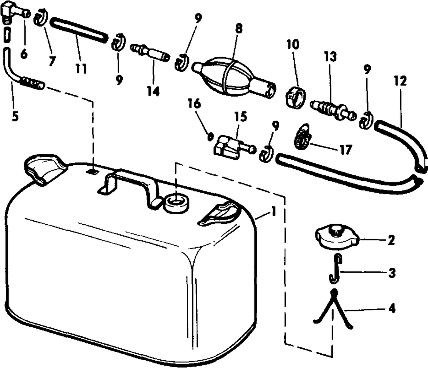FUEL TANK WITHOUT GAUGE