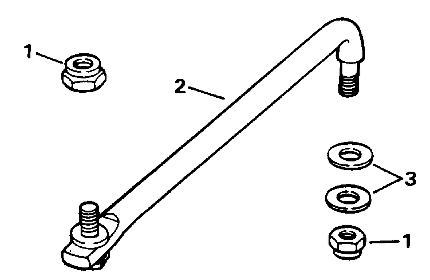 STEERING LINK KIT (W/POWER TRIM & TILT)