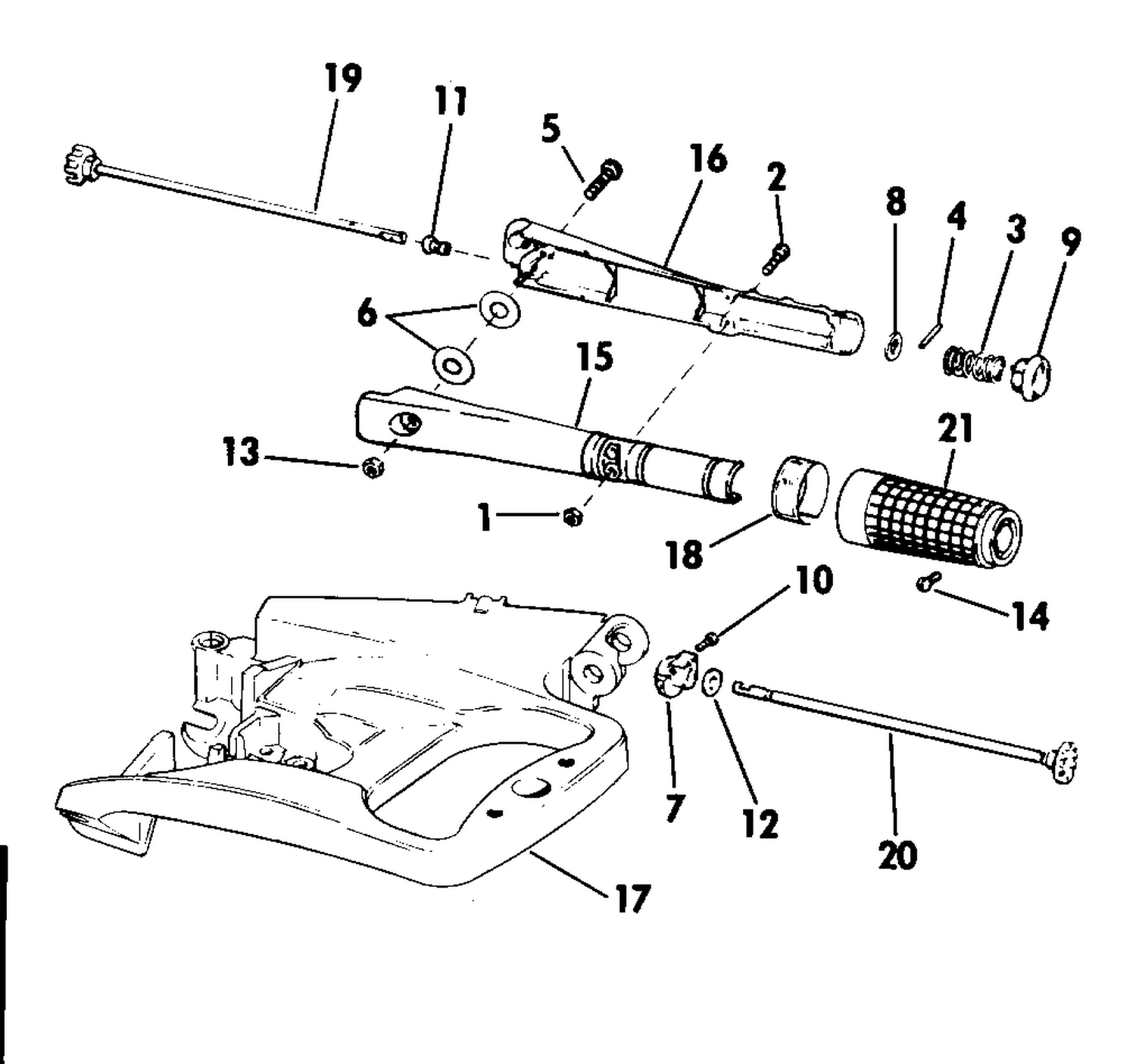 STEERING HANDLE KIT 25,35 ELECTRIC START