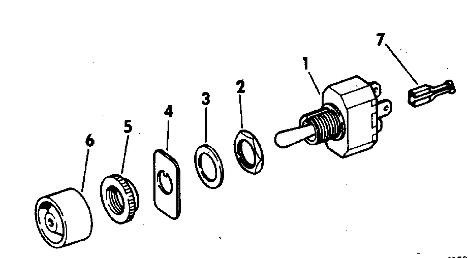 BILGE PUMP SWITCH KIT-MANUAL ON-OFF