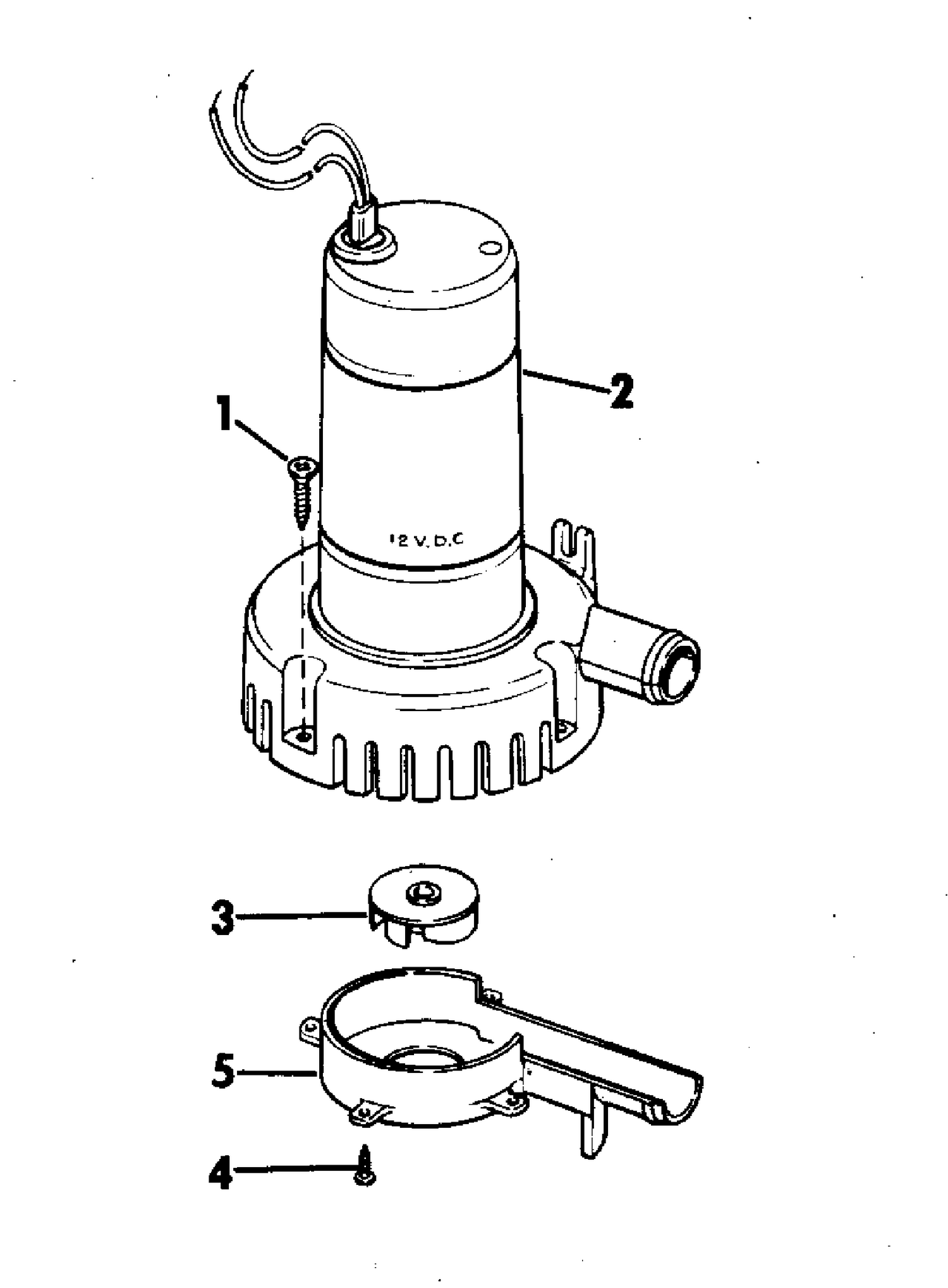 BILGE PUMP KIT ASSEMBLY - PUMP ONLY