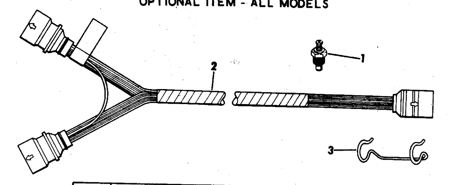 SECOND STATION CONNECTOR-INSTRUMENTS OPTIONAL ITEM-ALL MODEL