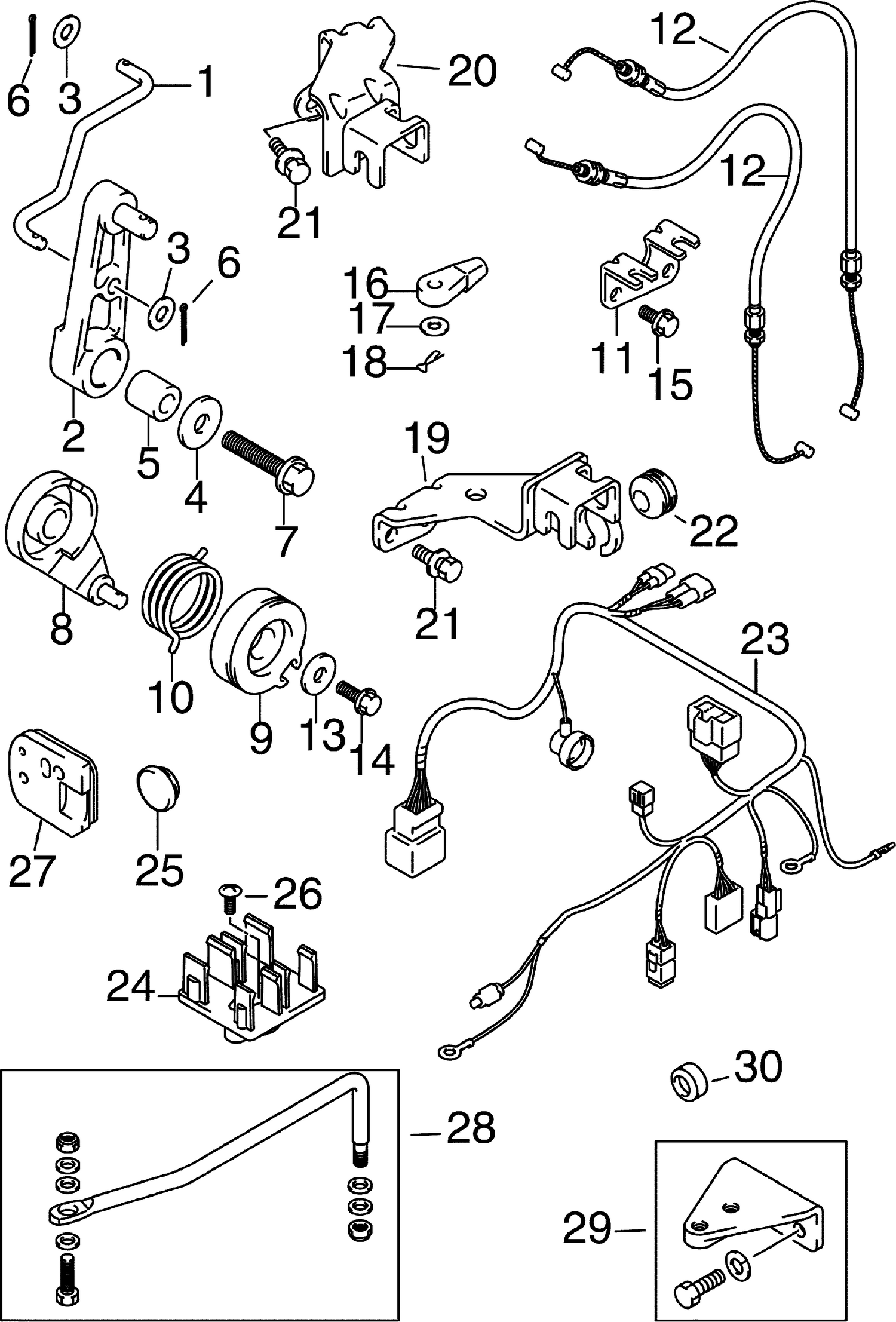 ADAPTER KIT - 25 HP (V-Twin 4-Stroke)