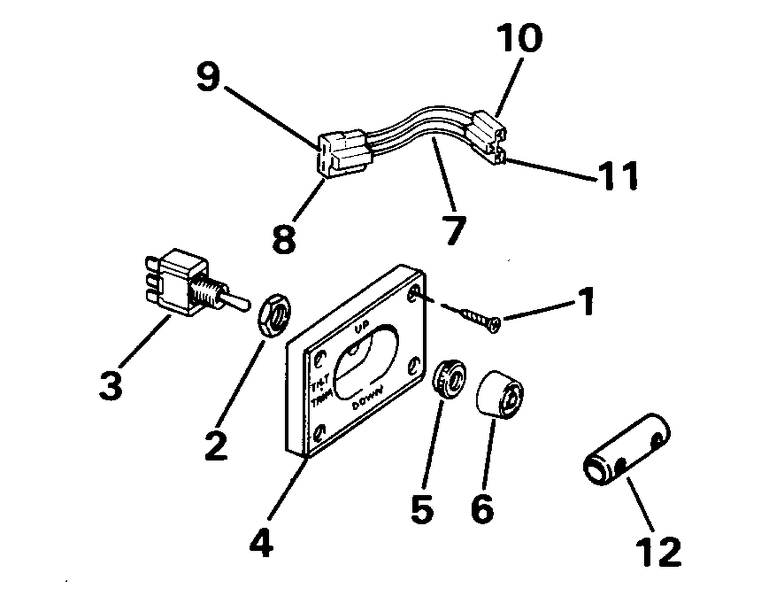 TRIM/TILT SWITCH CONVERSION KIT-DUAL ENGINE