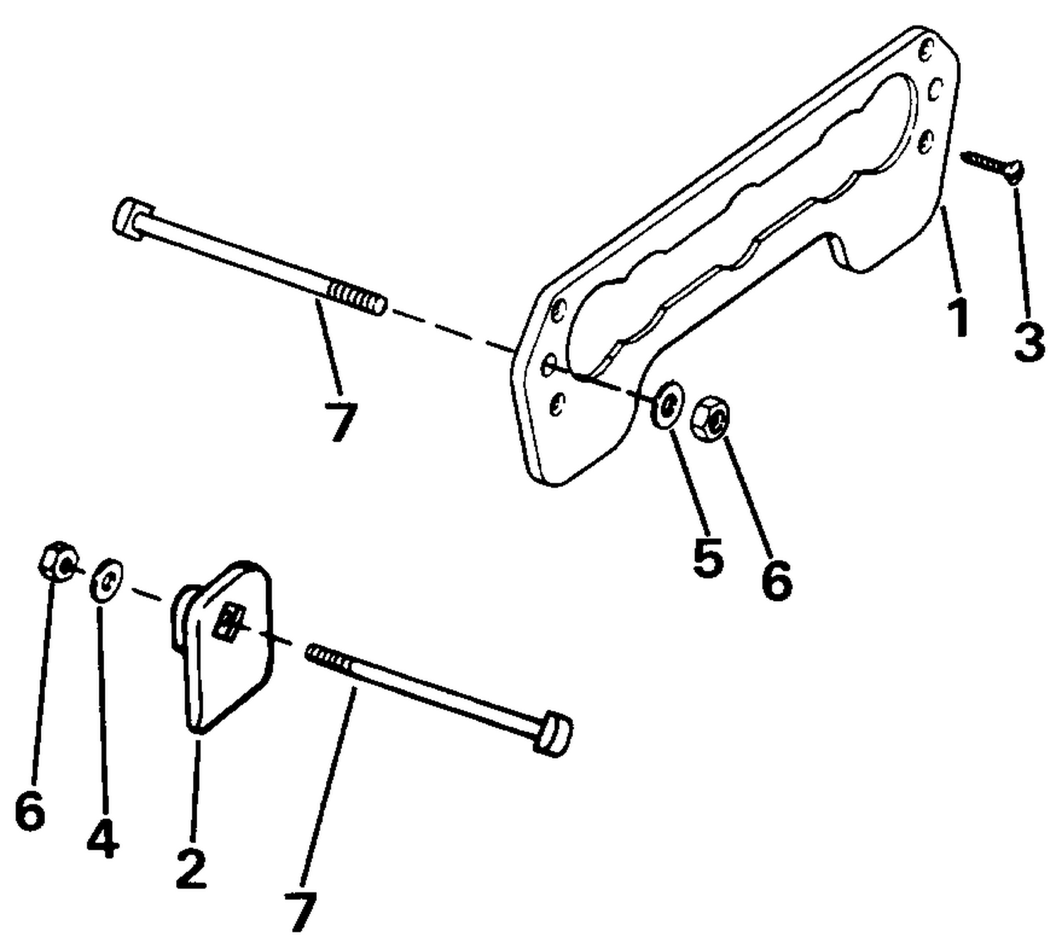 TRANSOM PLATE KIT 40 THRU 55