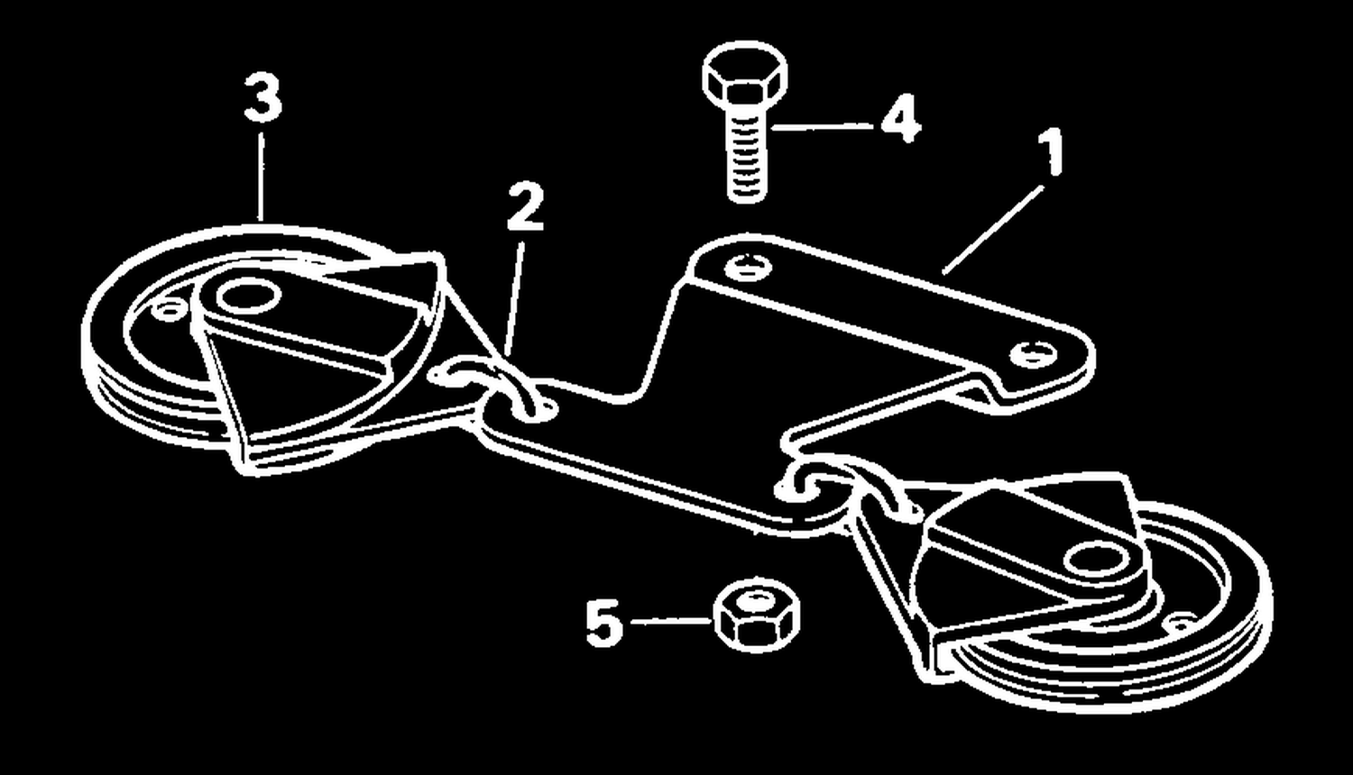 STEERING CONNECTOR KIT-CABLE PULLEY-20/25/30 REMOTE (2-CYL.)