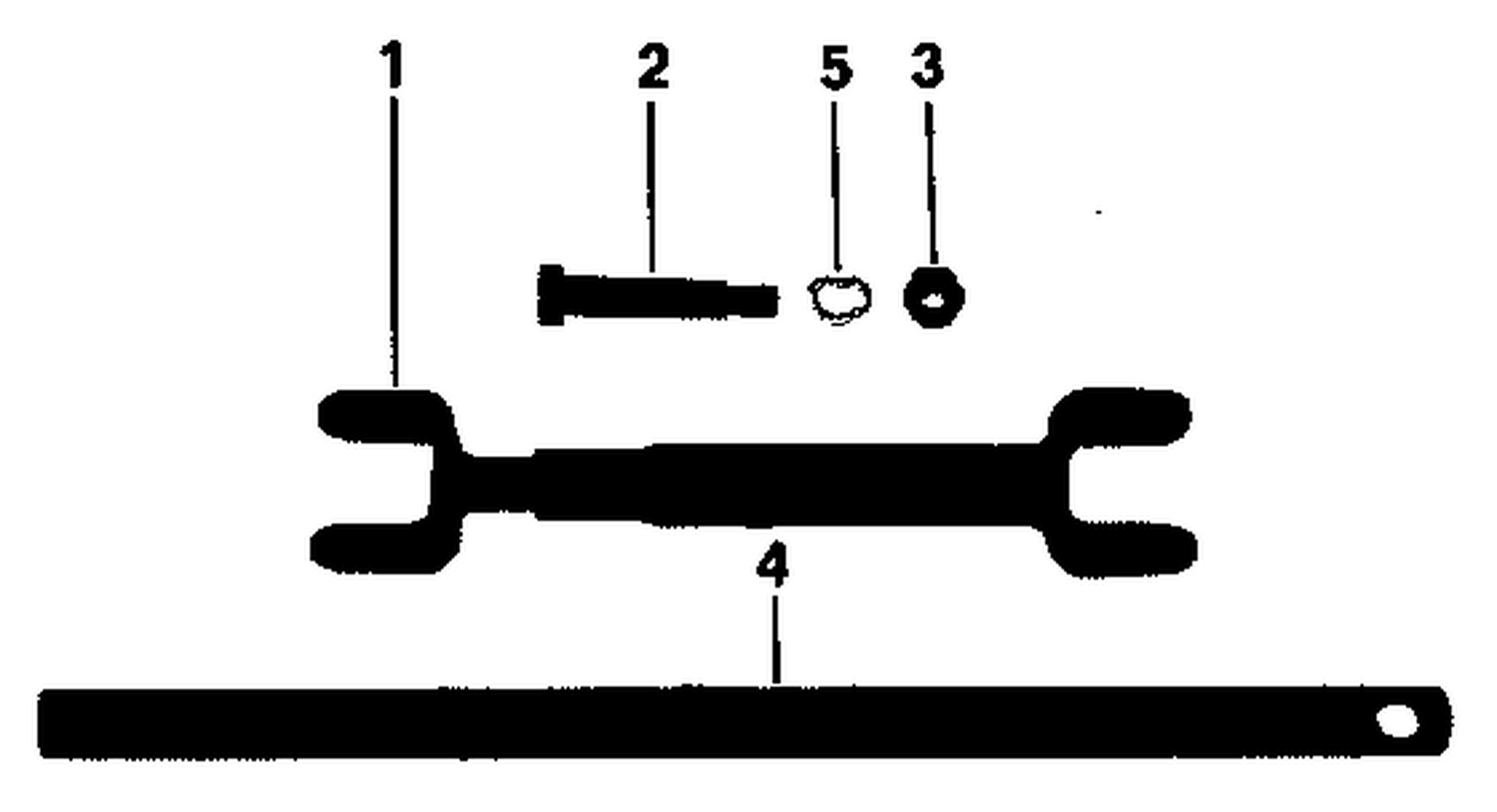 ADJUST. TIE BAR KIT V6&V8 DUAL ENG PWR STRNG TO PWR STRNG